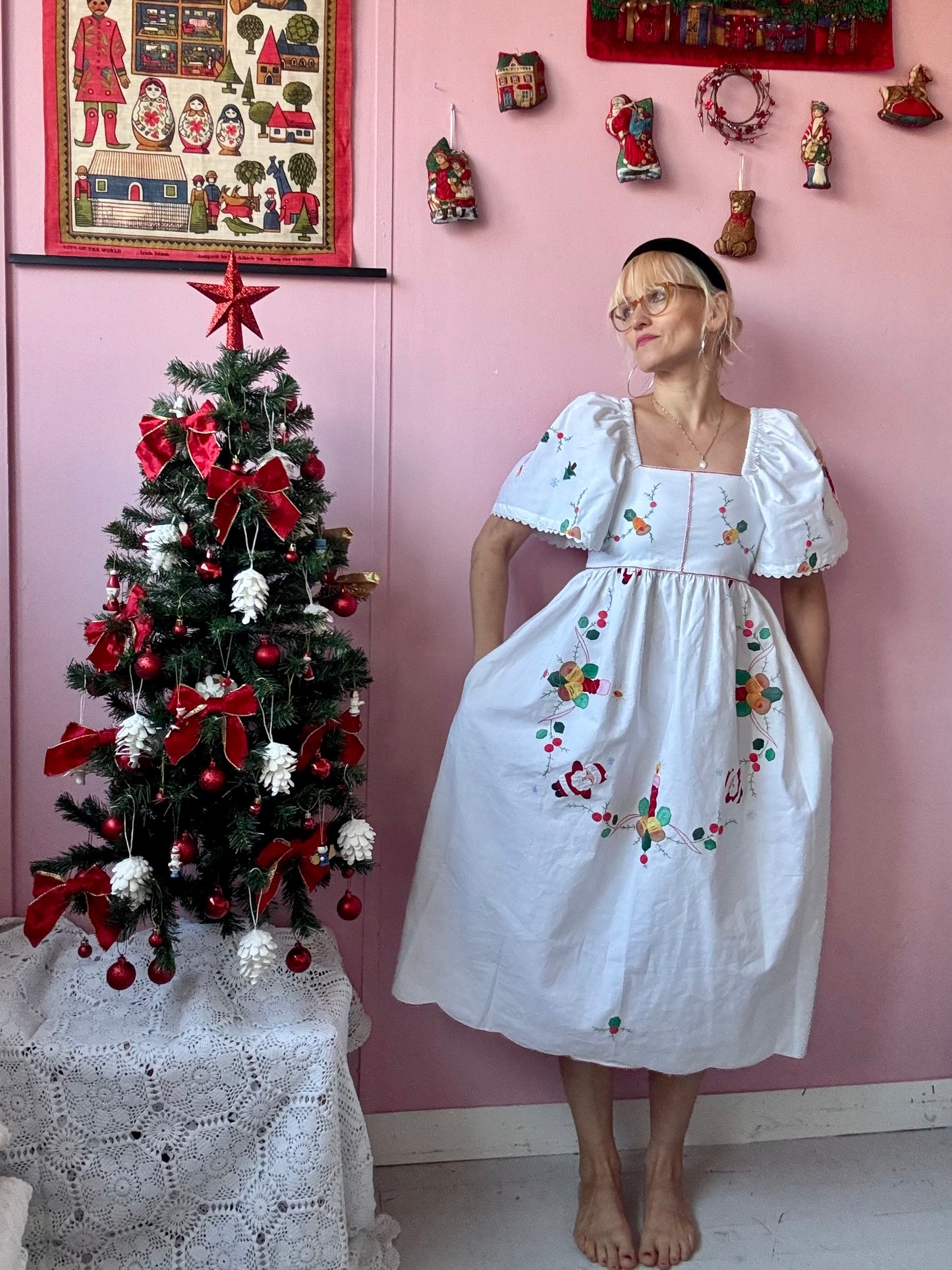 Christmas midi dress