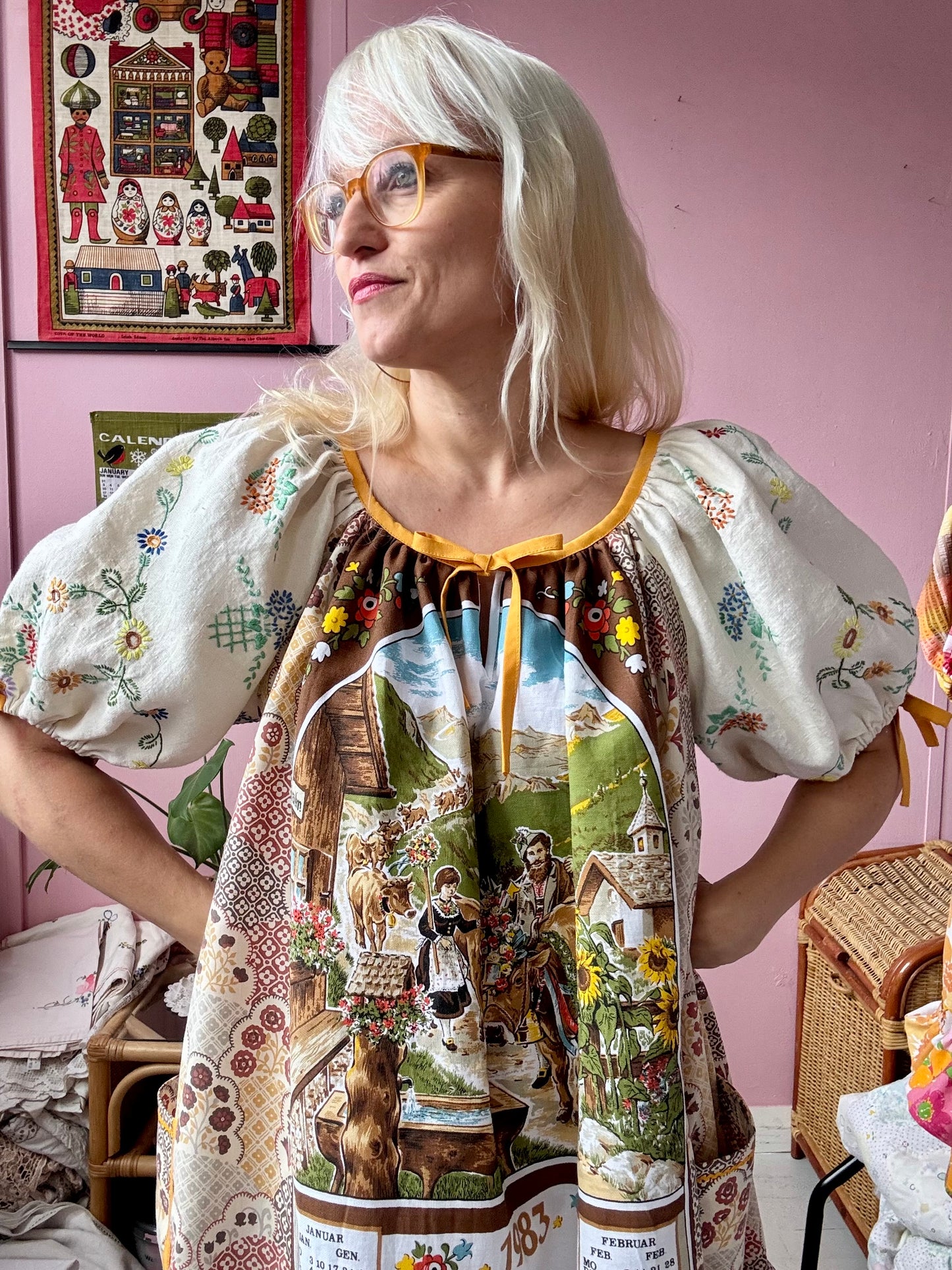 1983 teatowel dress