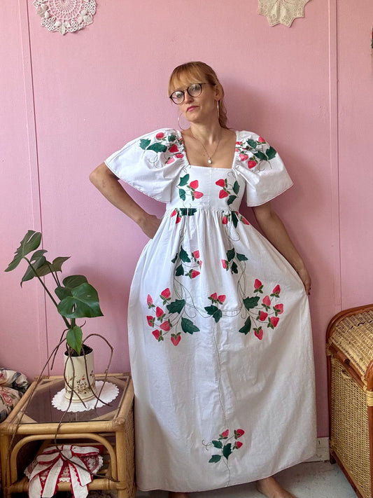 Strawberry maxi dress