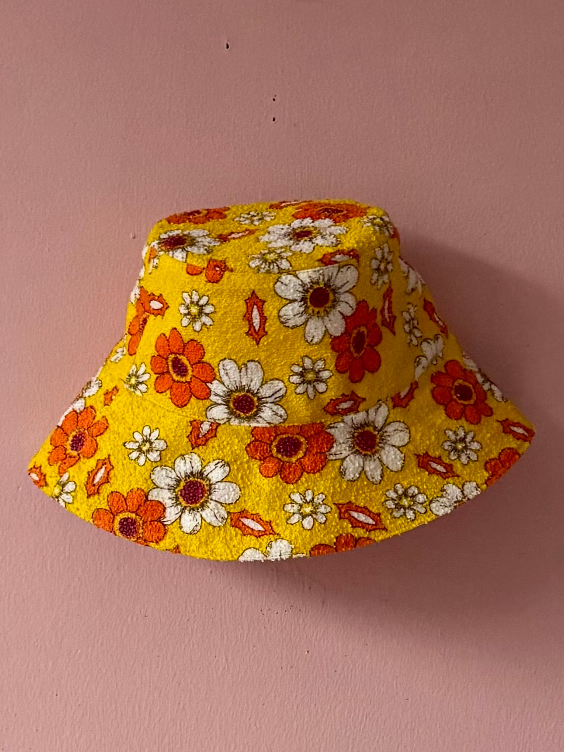 Yellow bucket hat
