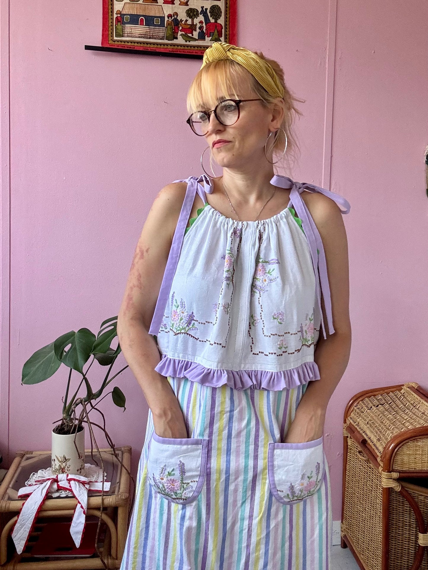 Maxi dress with 3 layers