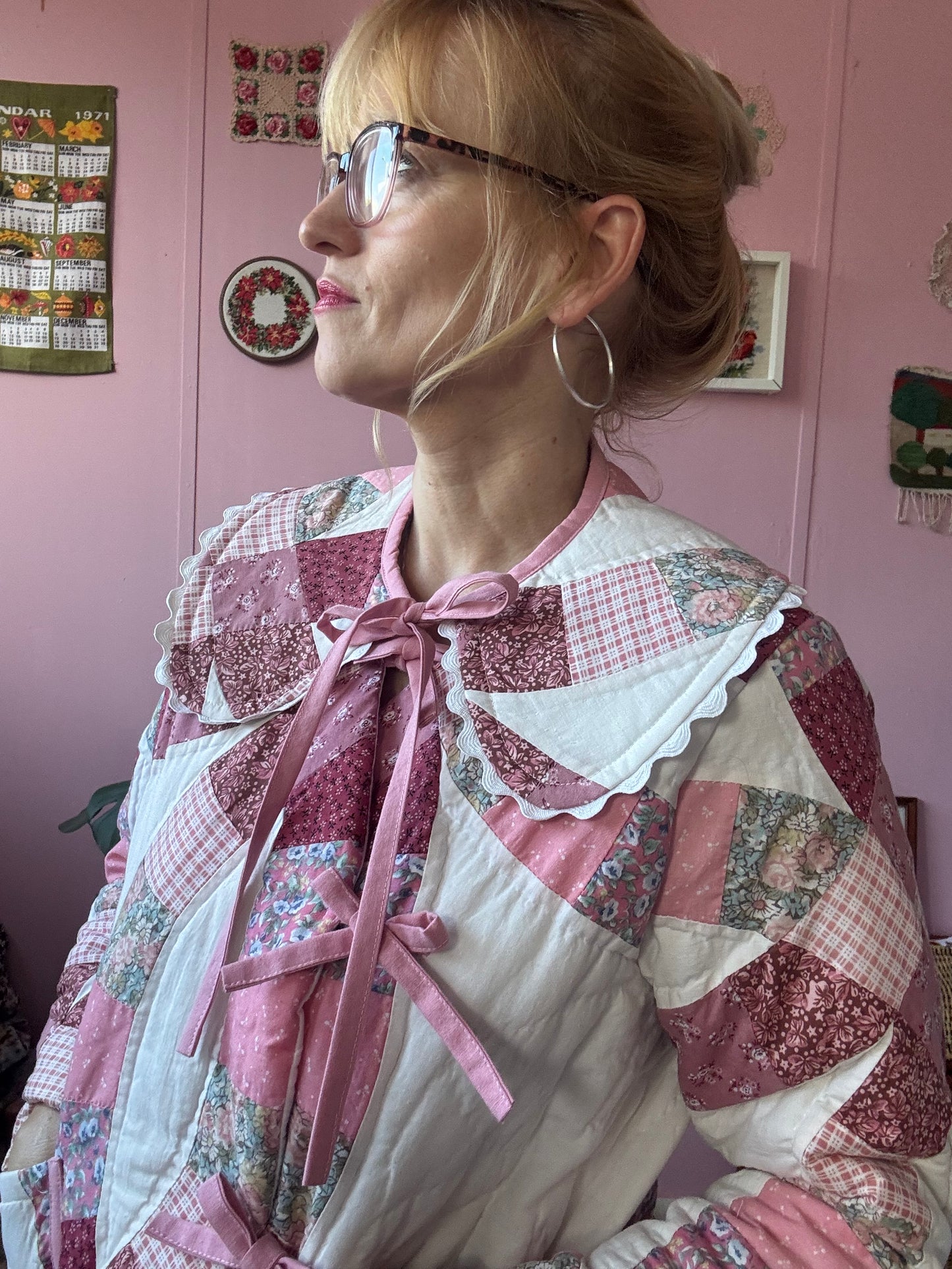 Pink patchwork jacket