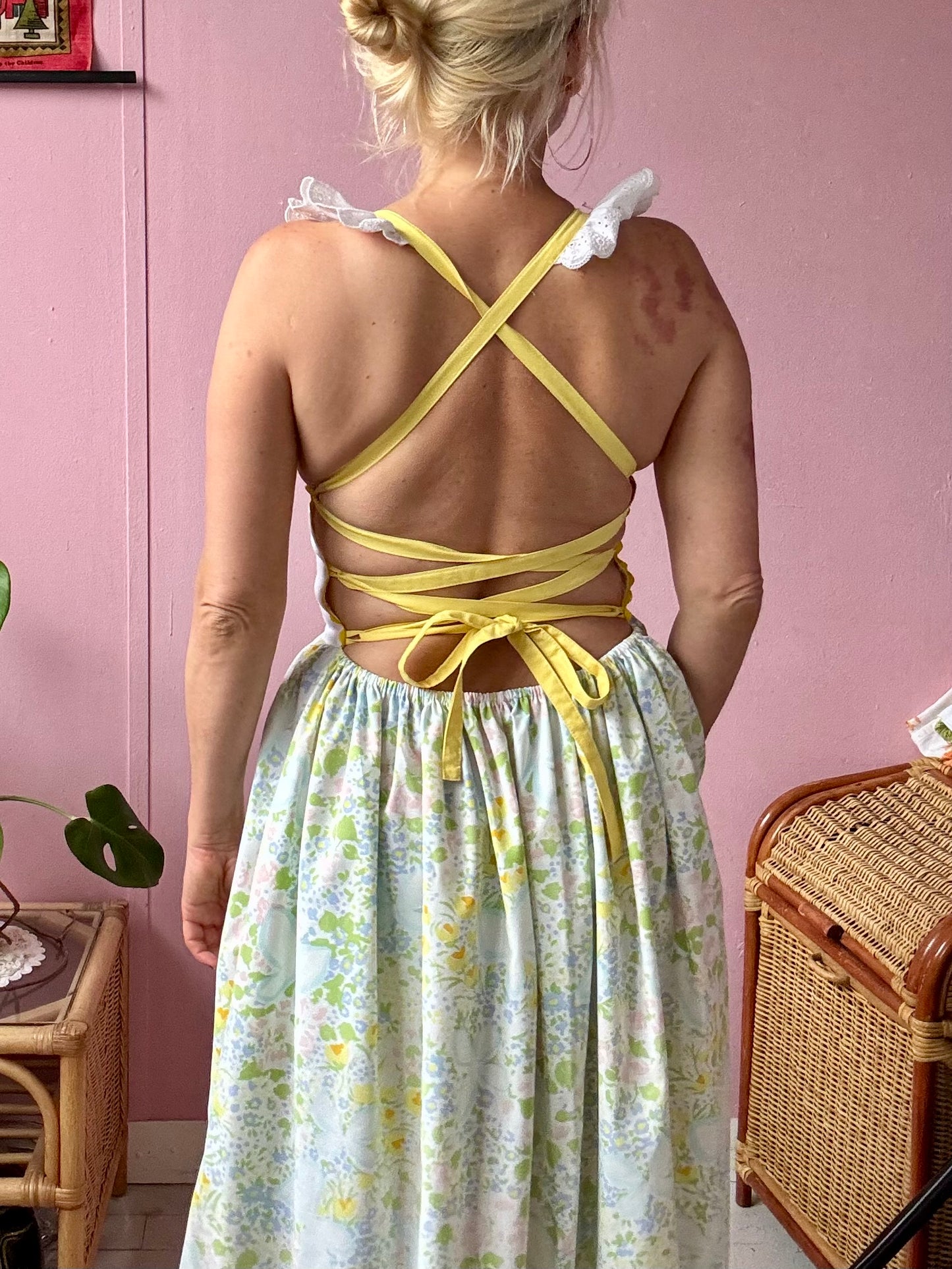 Bambi maxi dress with back ties