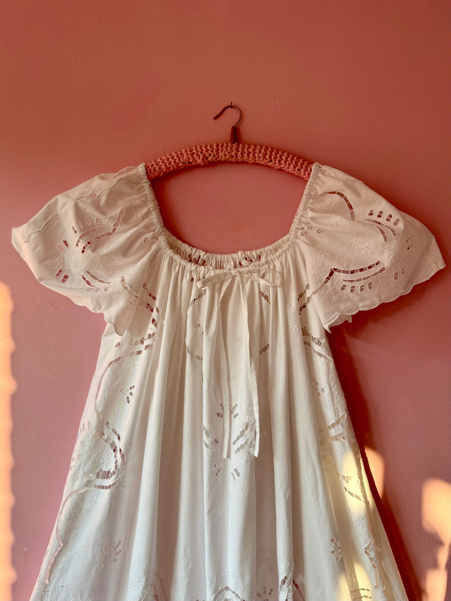 All white maxi dress