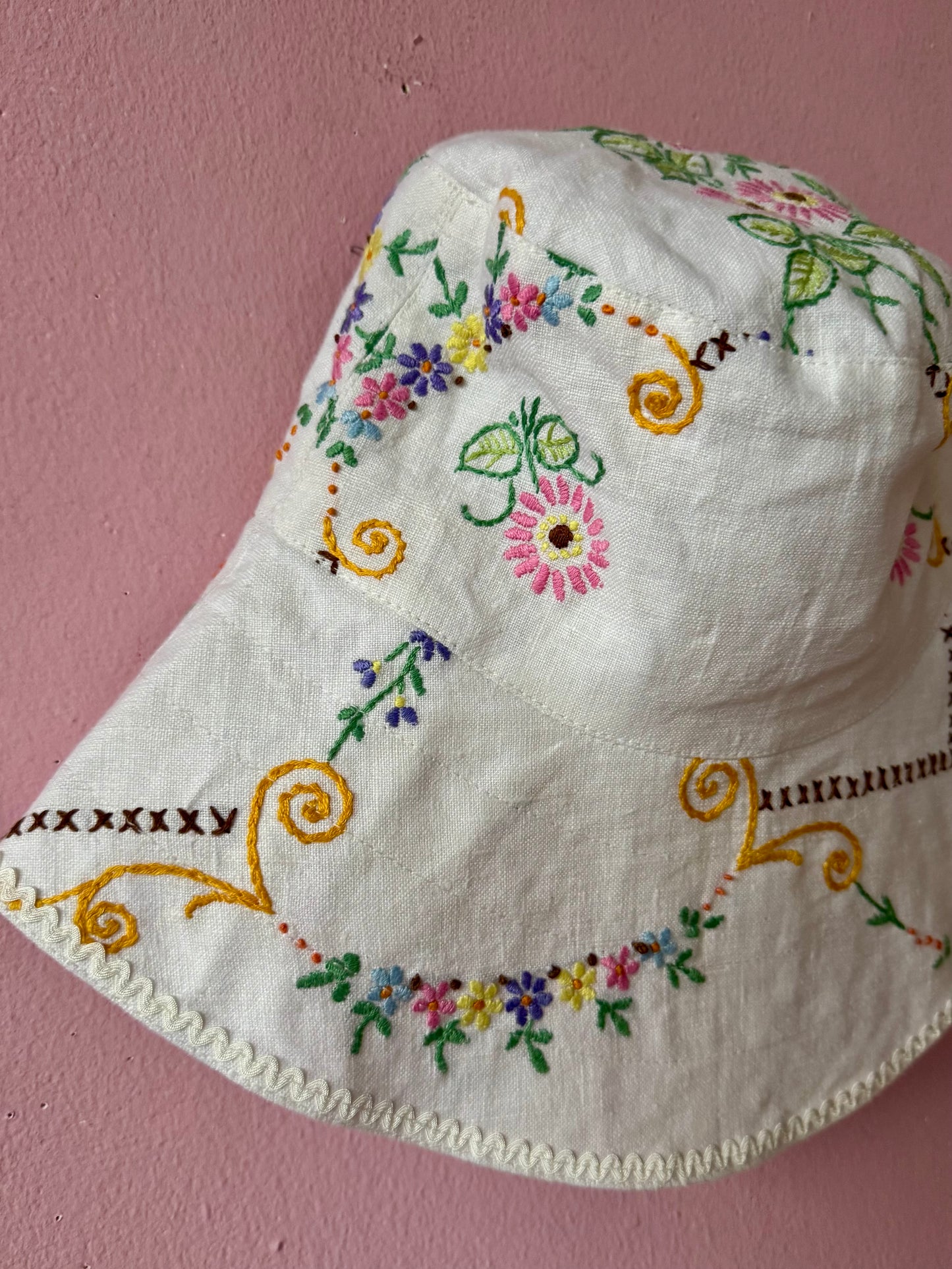 Embroidery sun hat