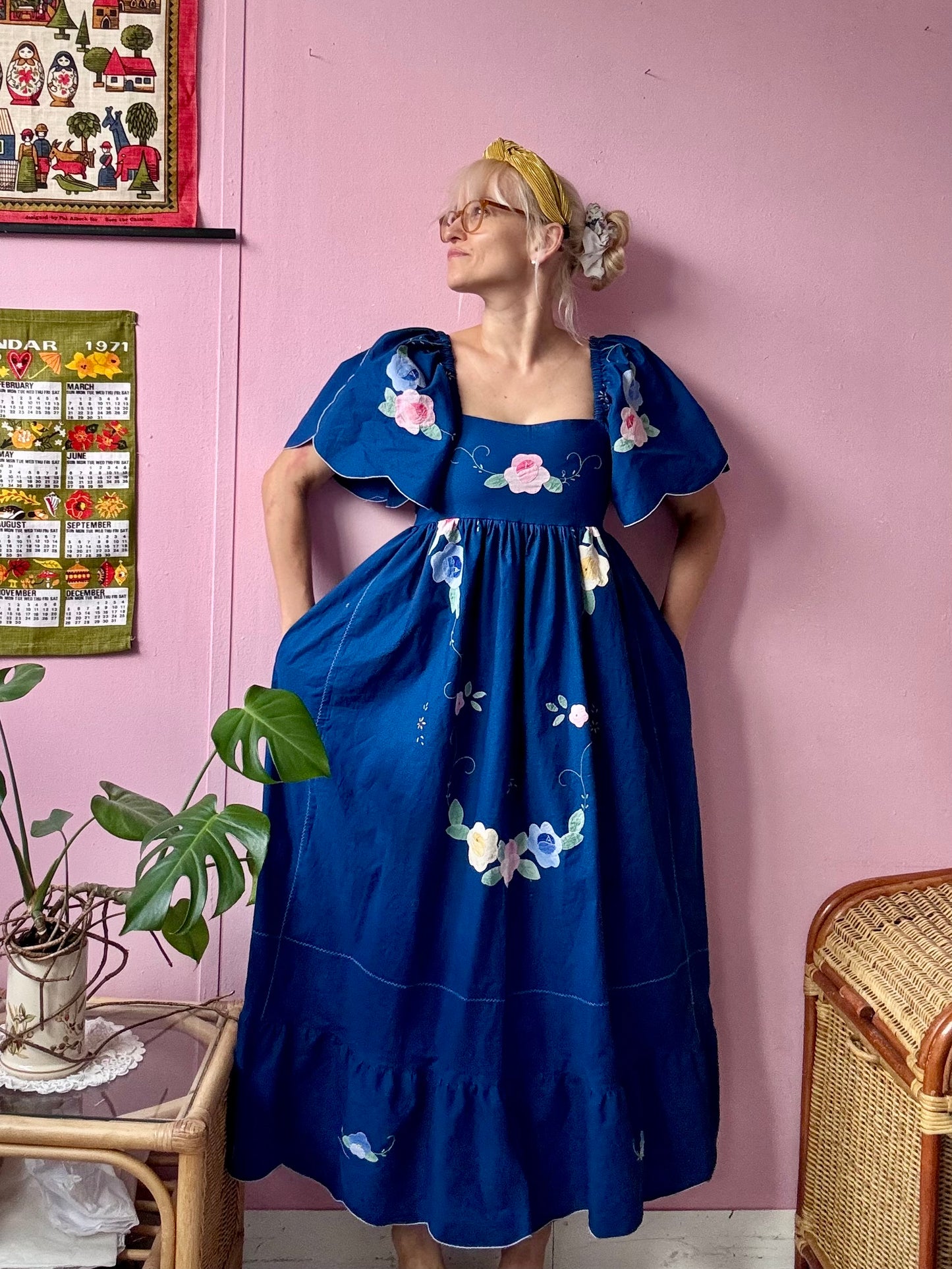 Blue maxi dress