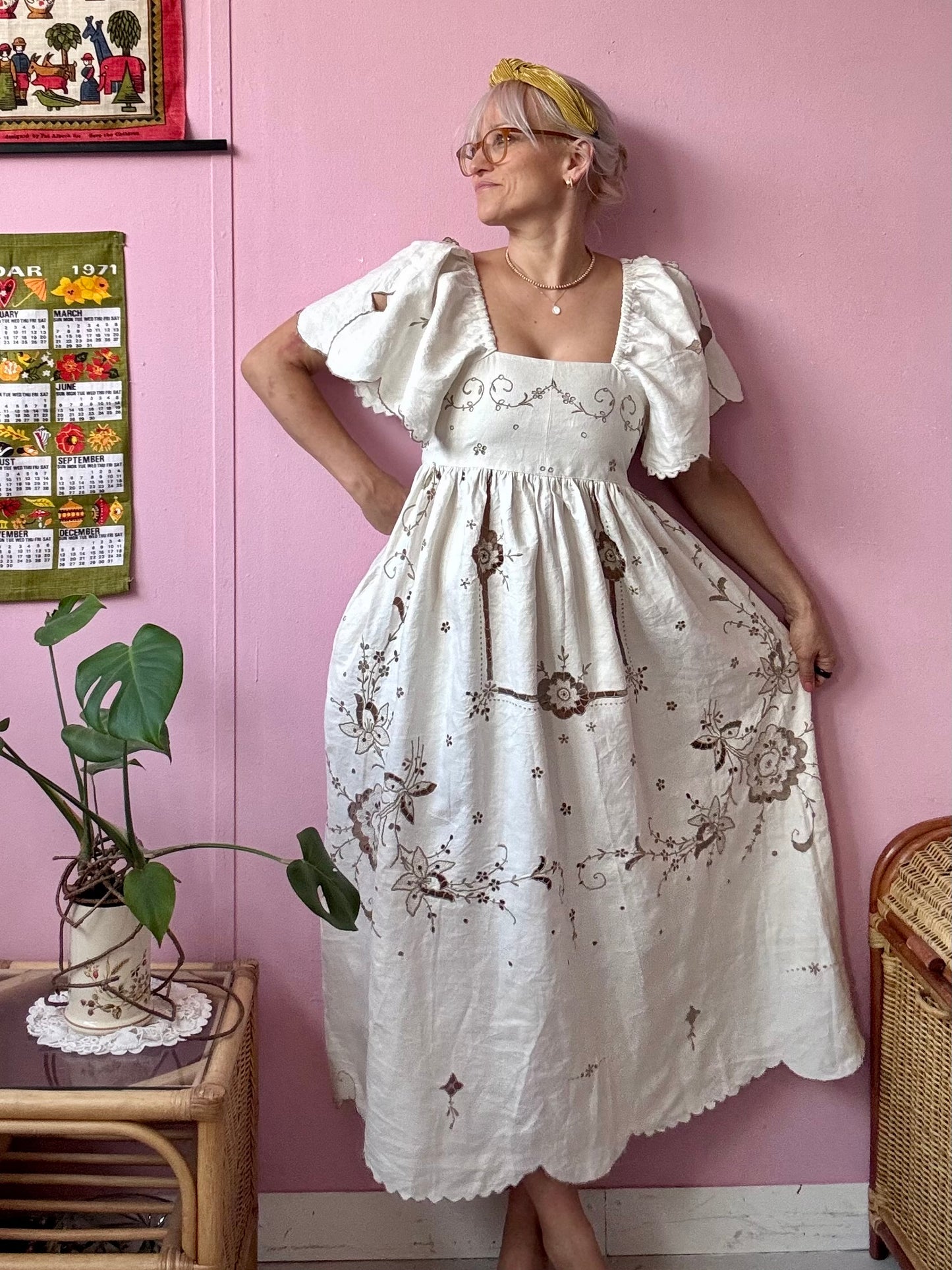 Ivory Madeira maxi dress