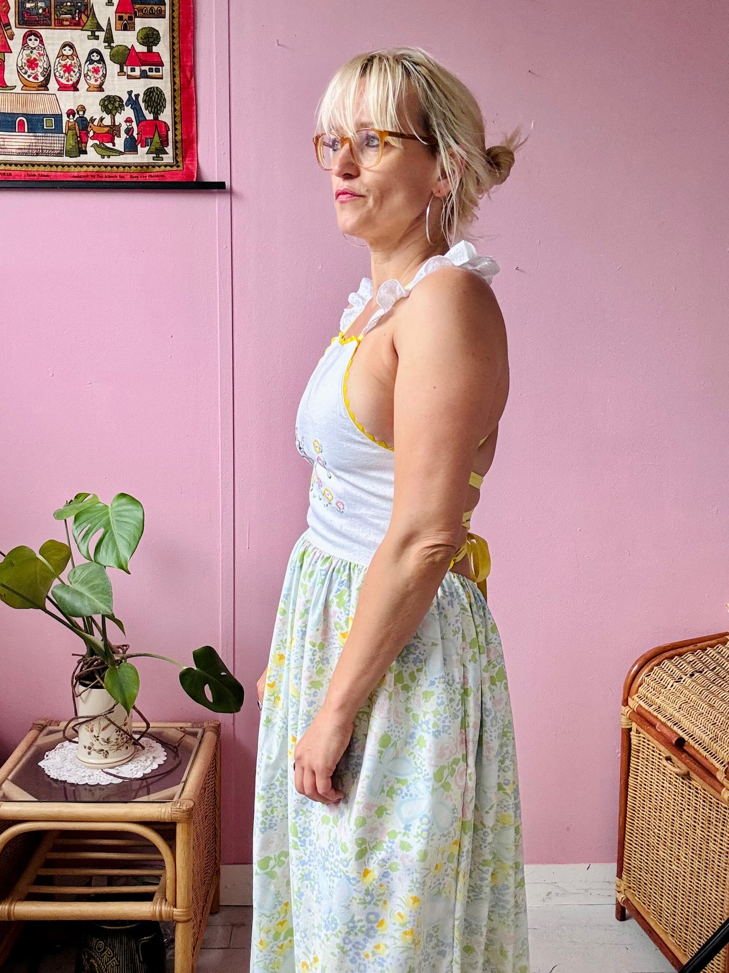 Bambi maxi dress with back ties