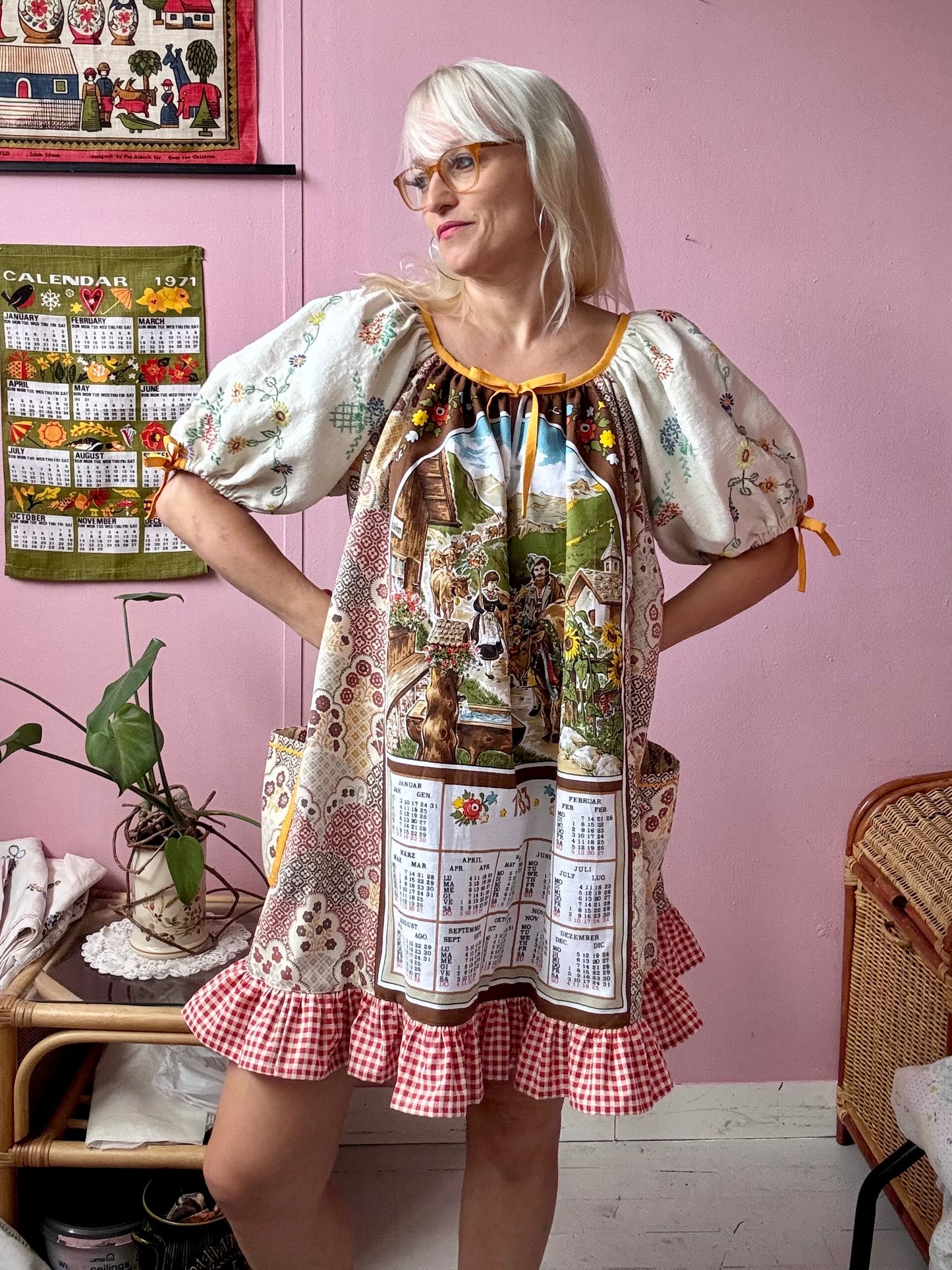 1983 teatowel dress