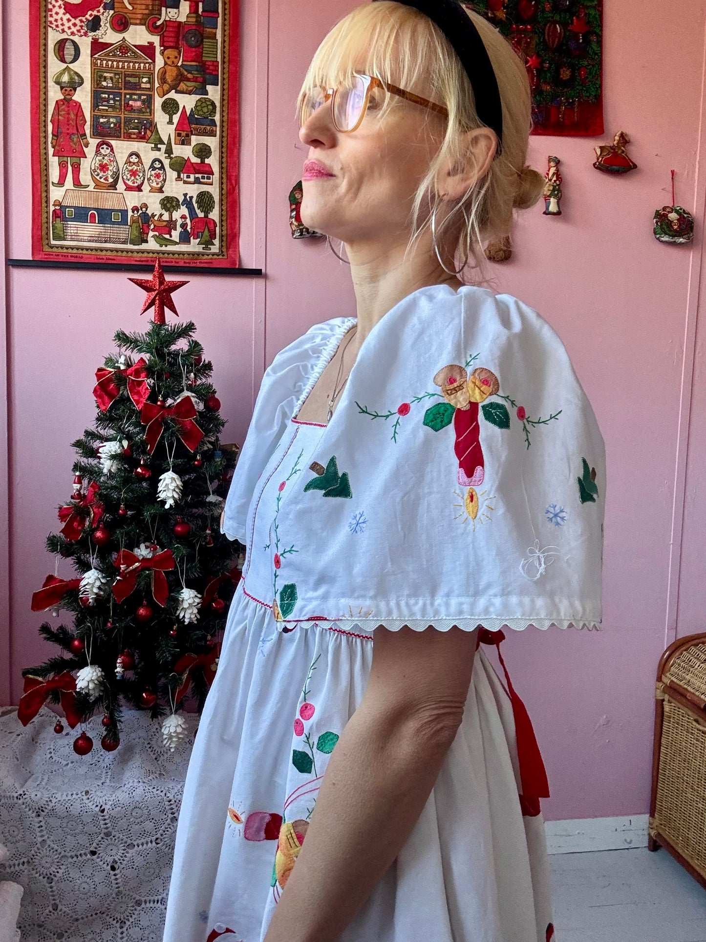 Christmas midi dress