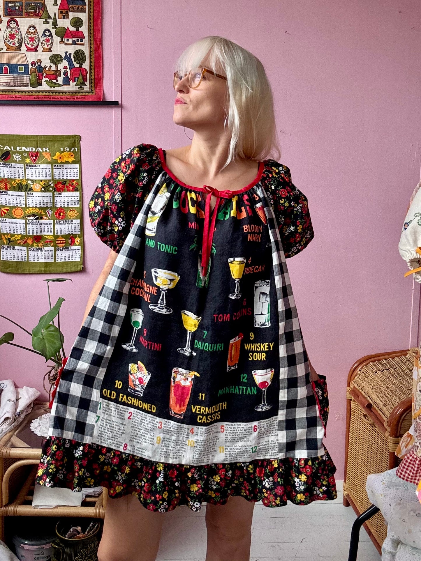 Cocktails teatowel dress