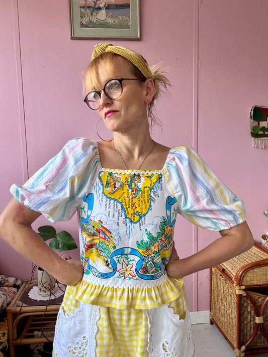 Teatowel summer top
