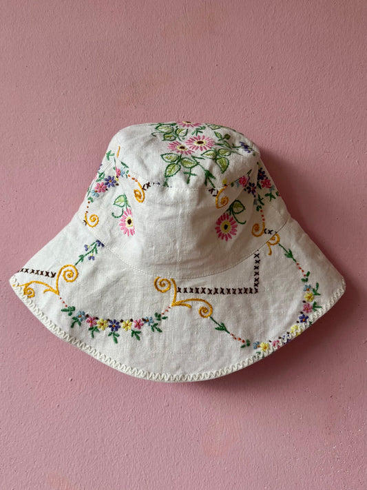 Embroidery sun hat