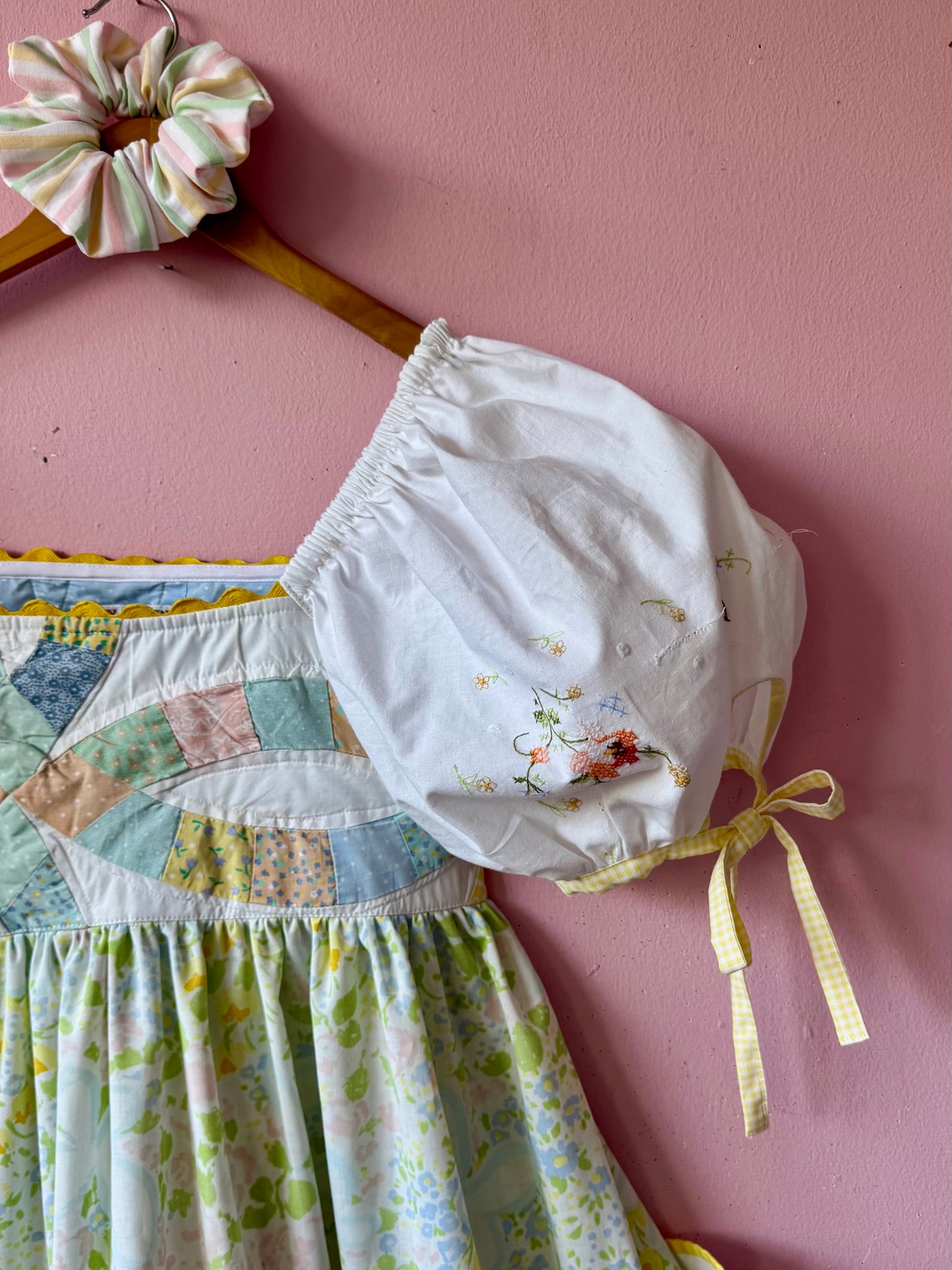 Patchwork and floral dress