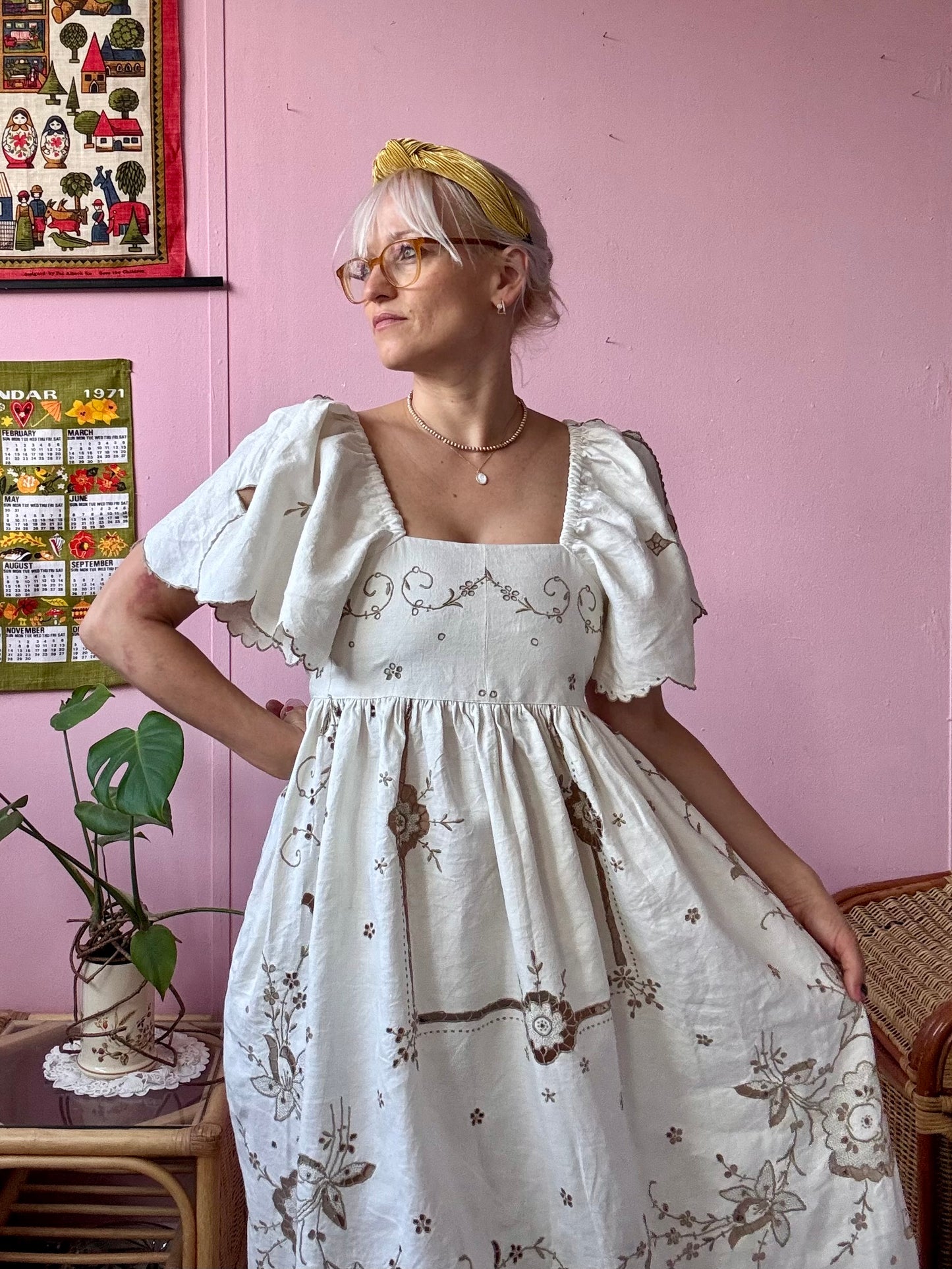 Ivory Madeira maxi dress