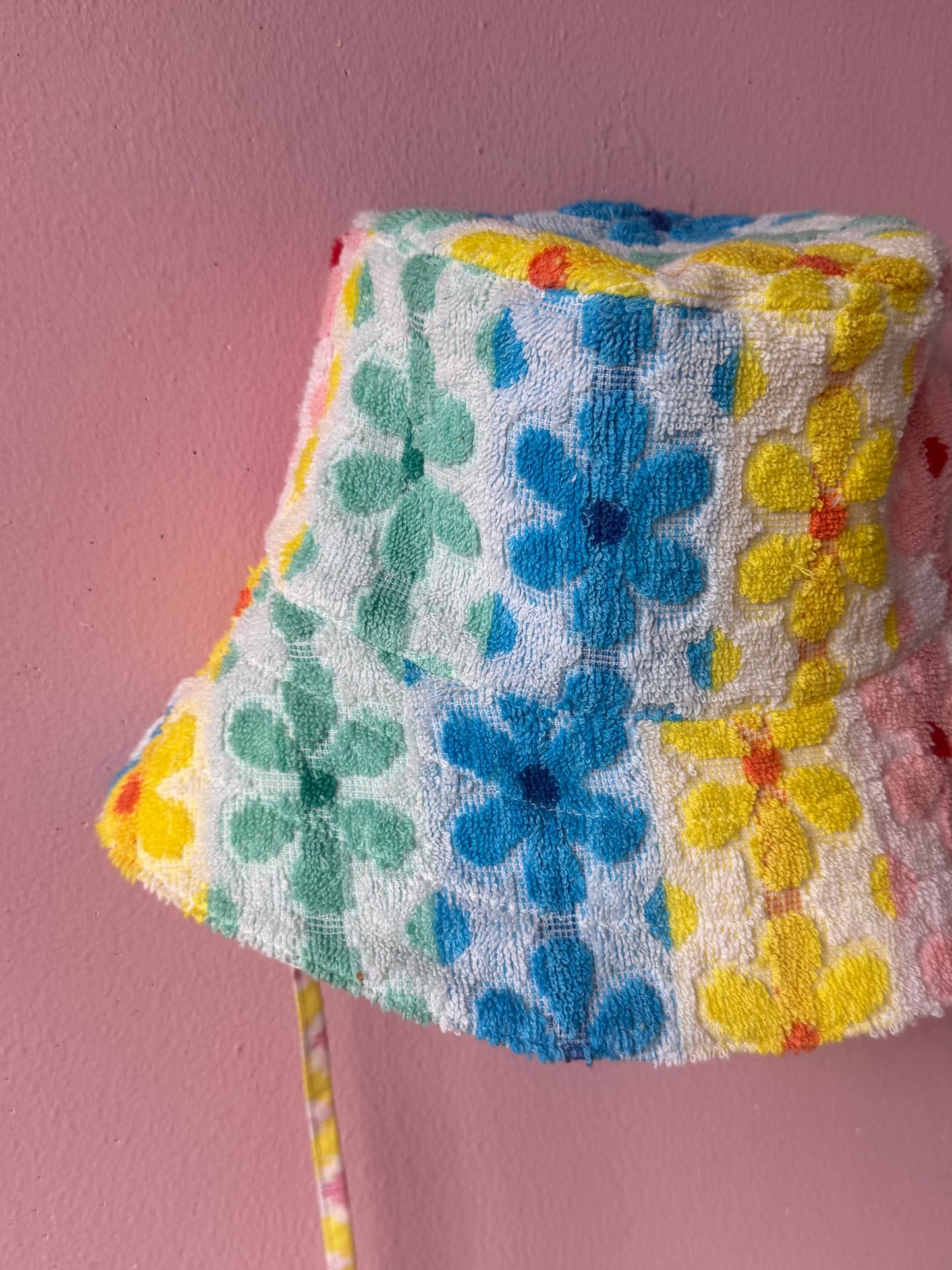 Floral vintage towel bucket hat