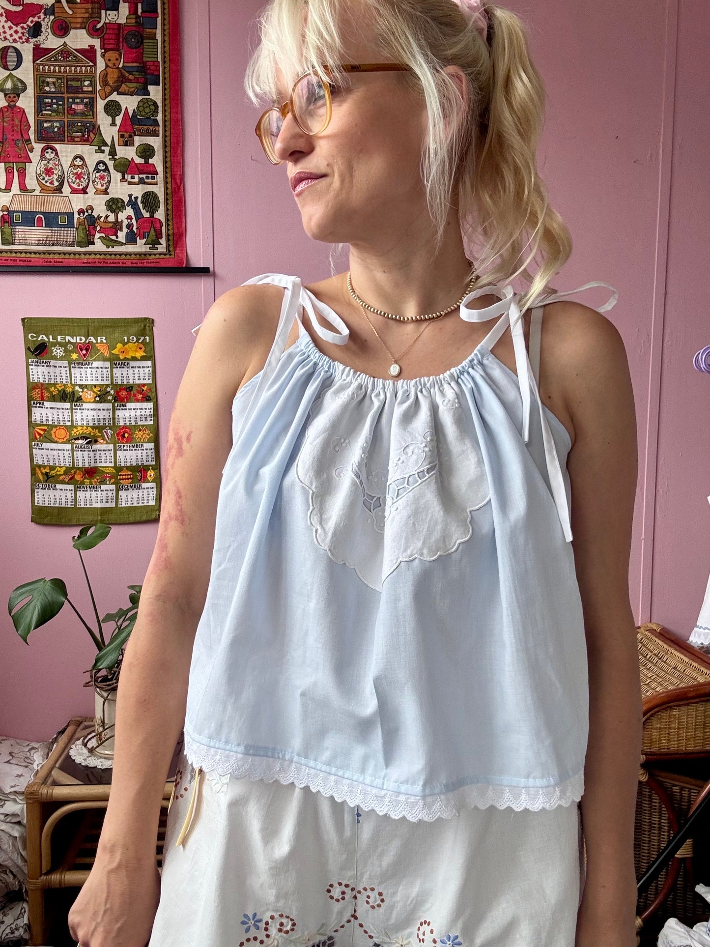Light blue summer top