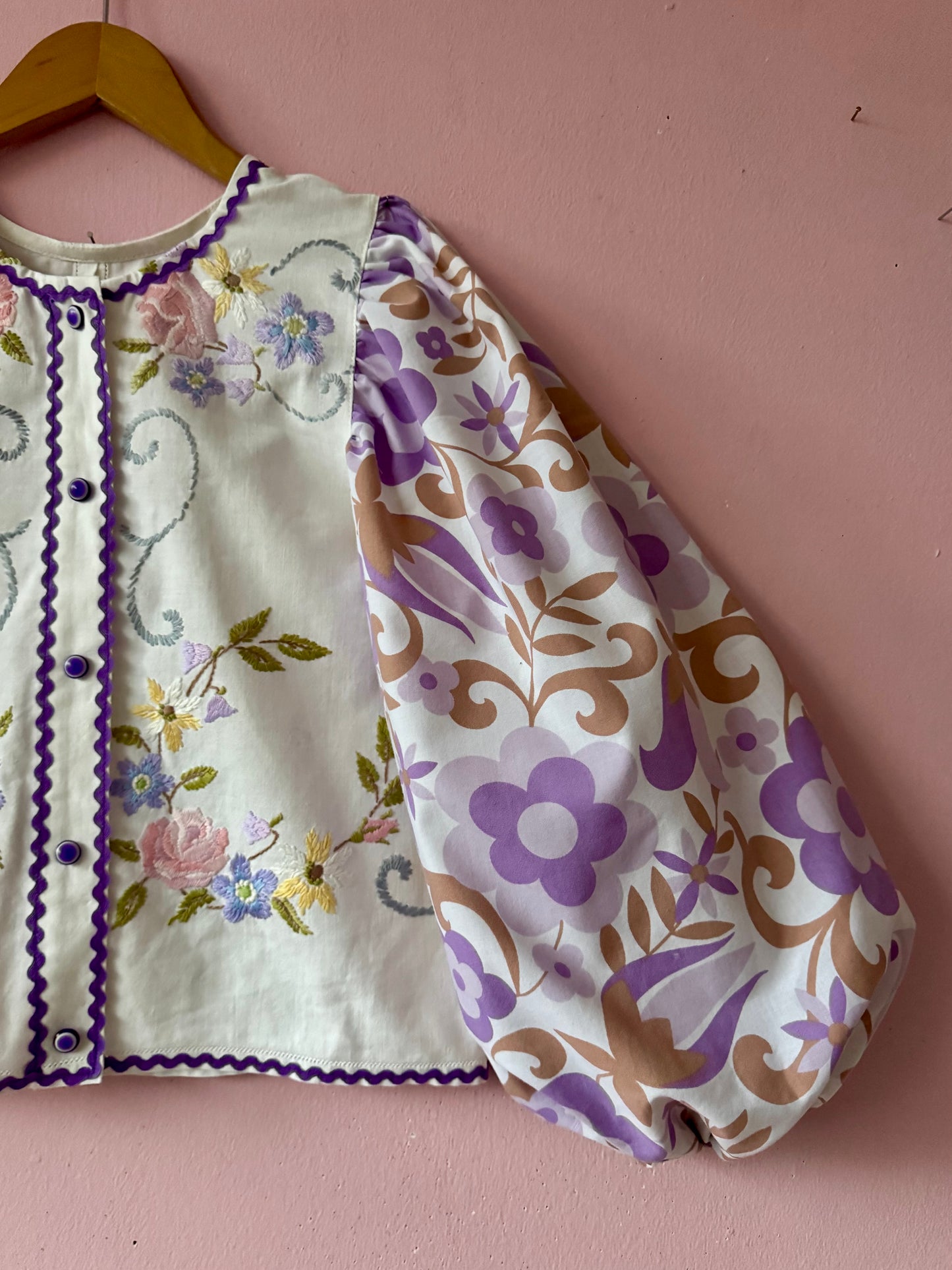 Lilac floral blouse