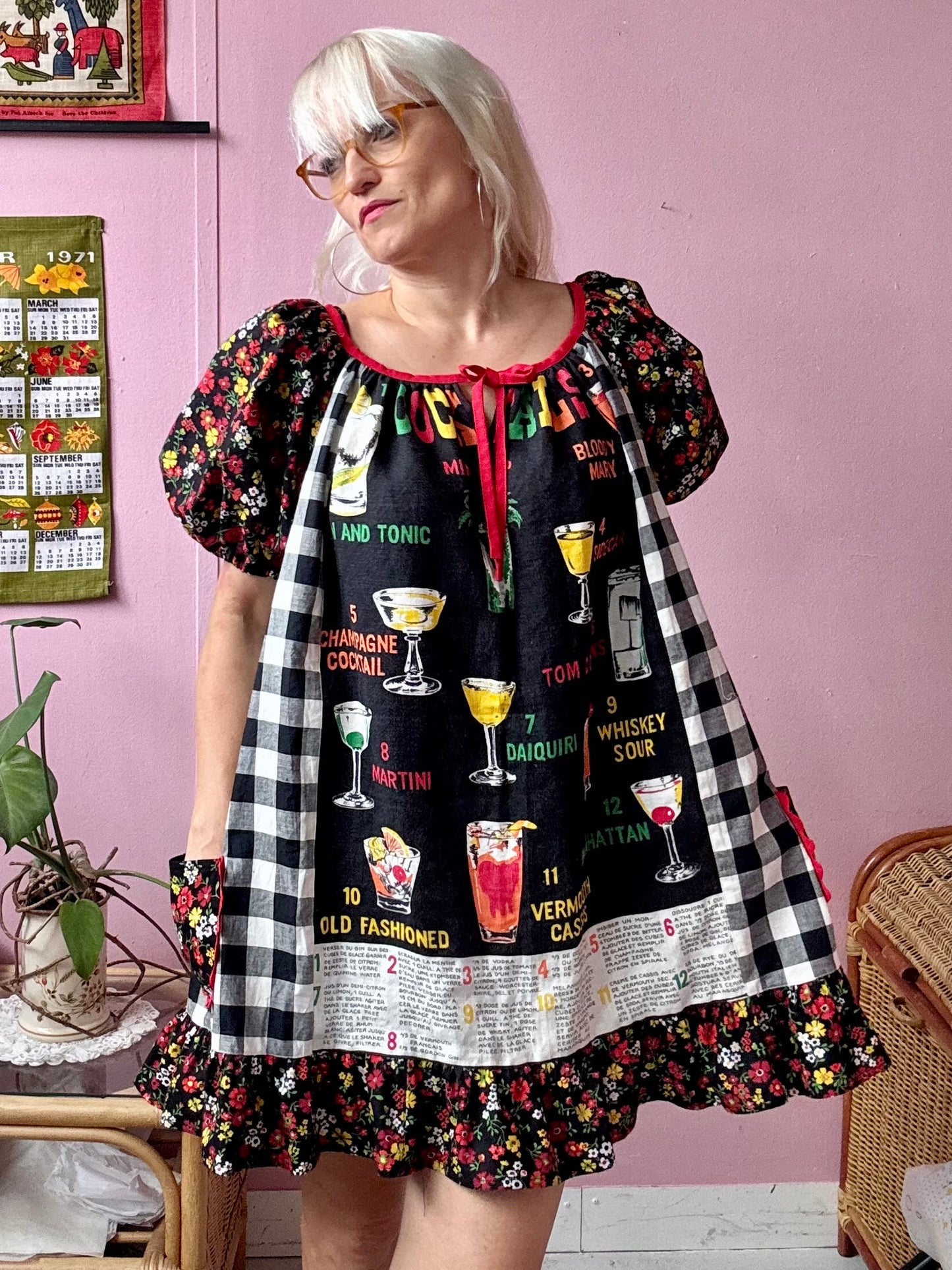 Cocktails teatowel dress