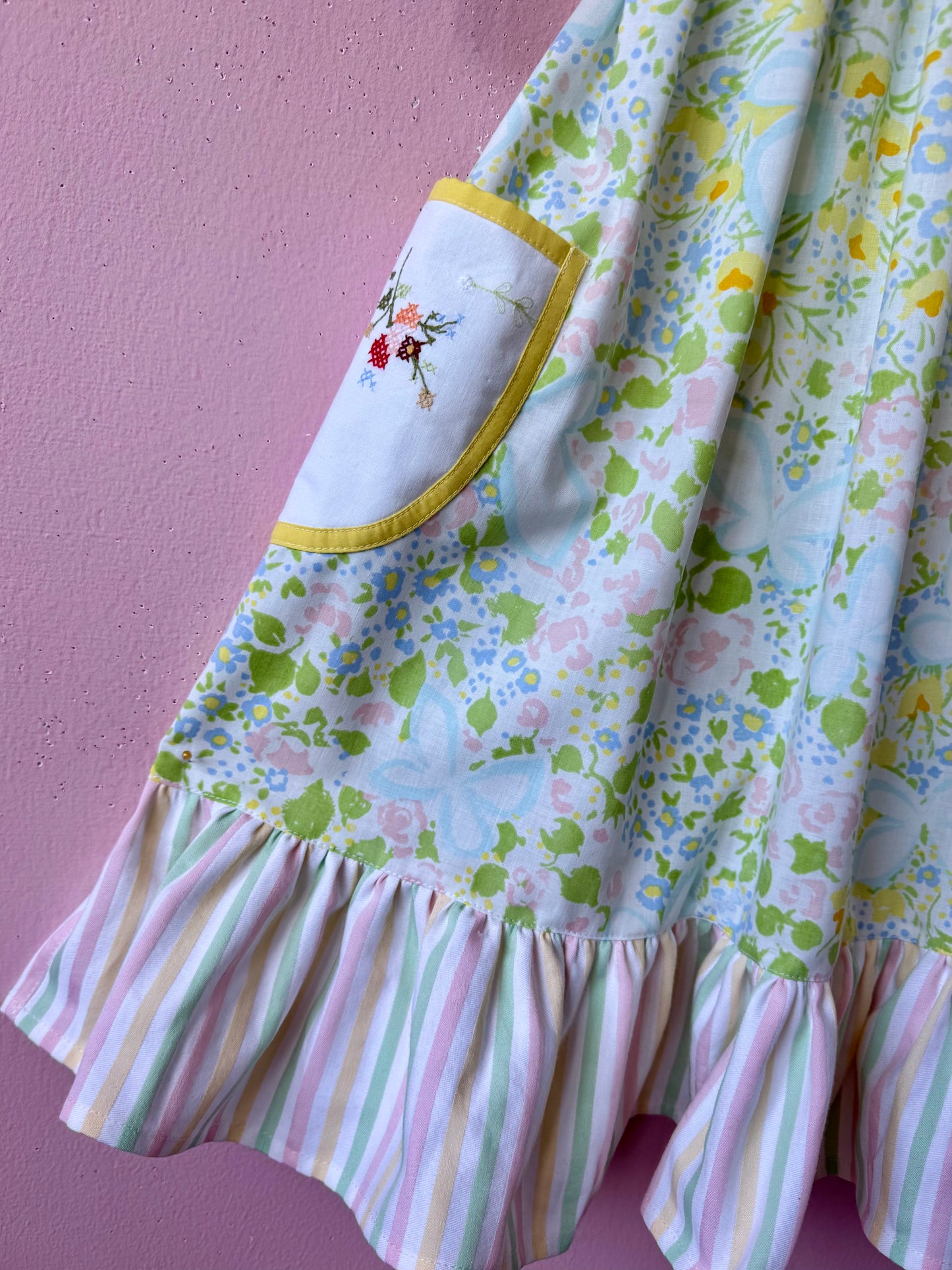 Patchwork and floral dress