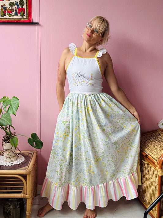 Bambi maxi dress with back ties