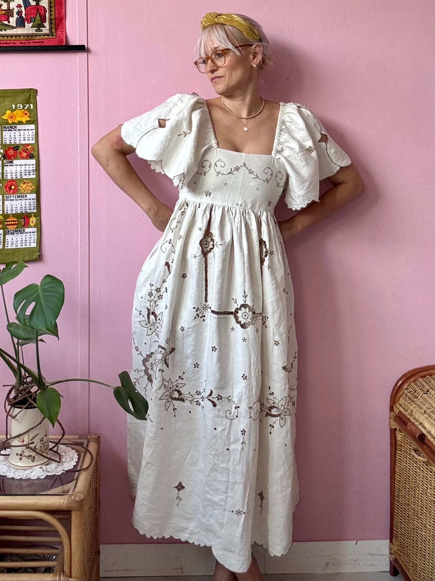 Ivory Madeira maxi dress