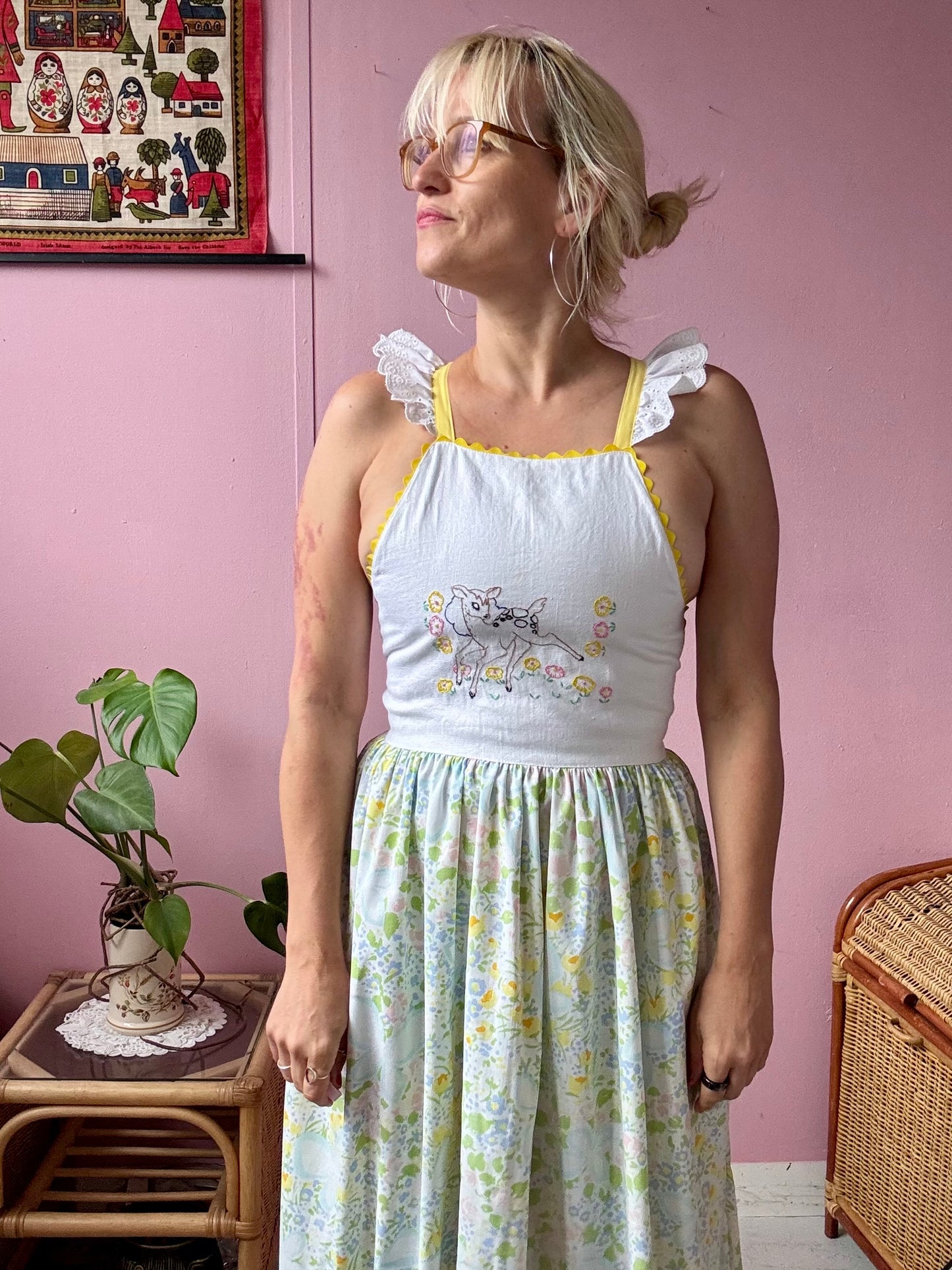 Bambi maxi dress with back ties
