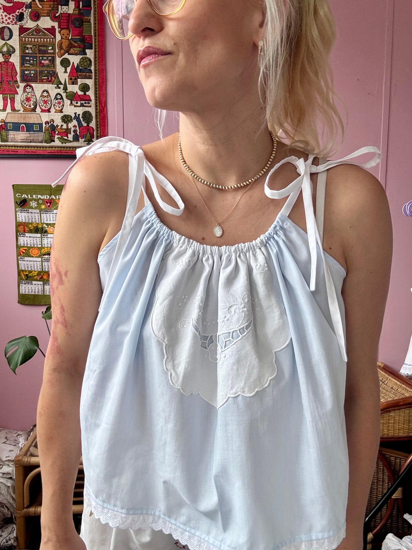 Light blue summer top