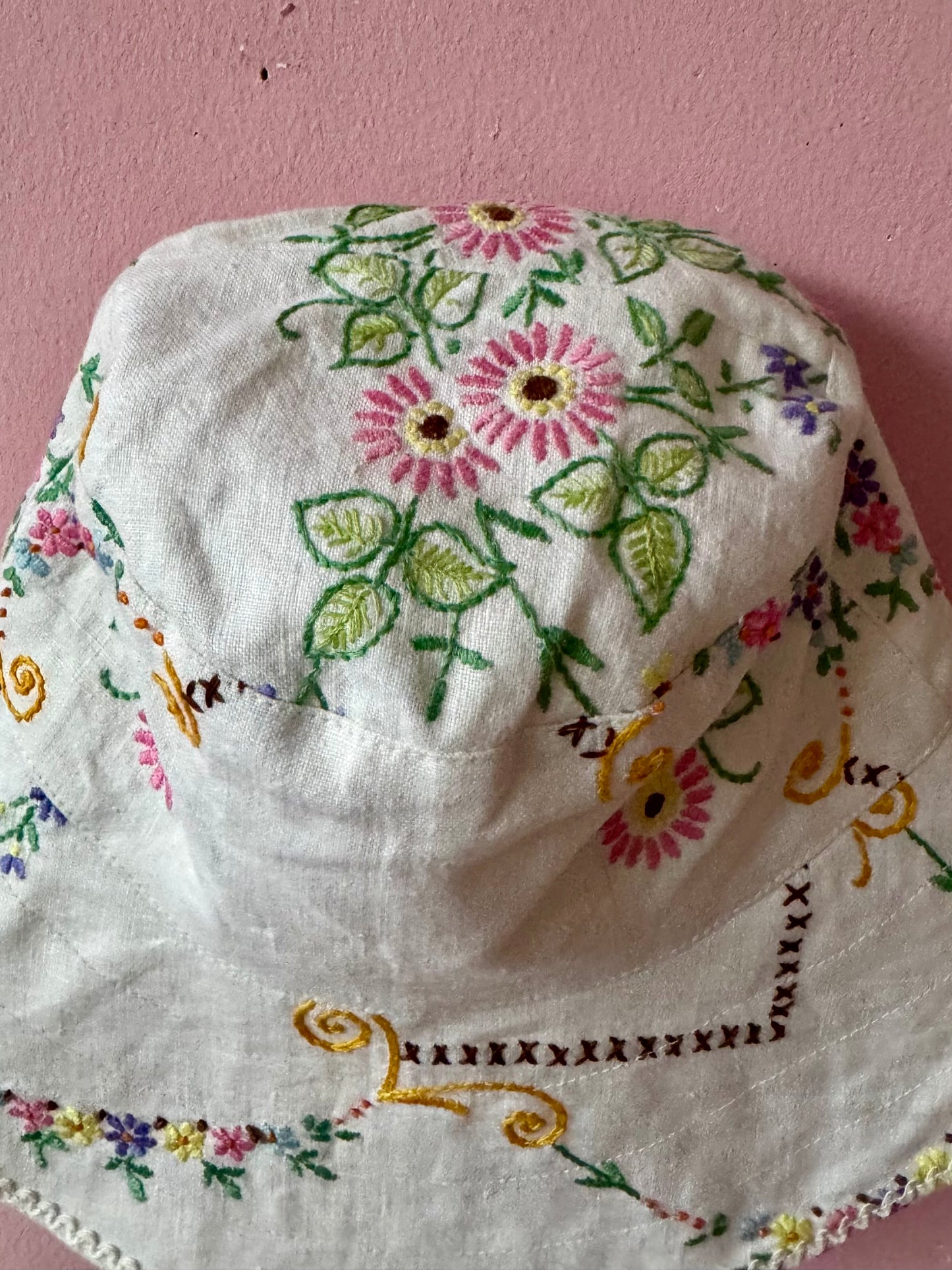 Embroidery sun hat