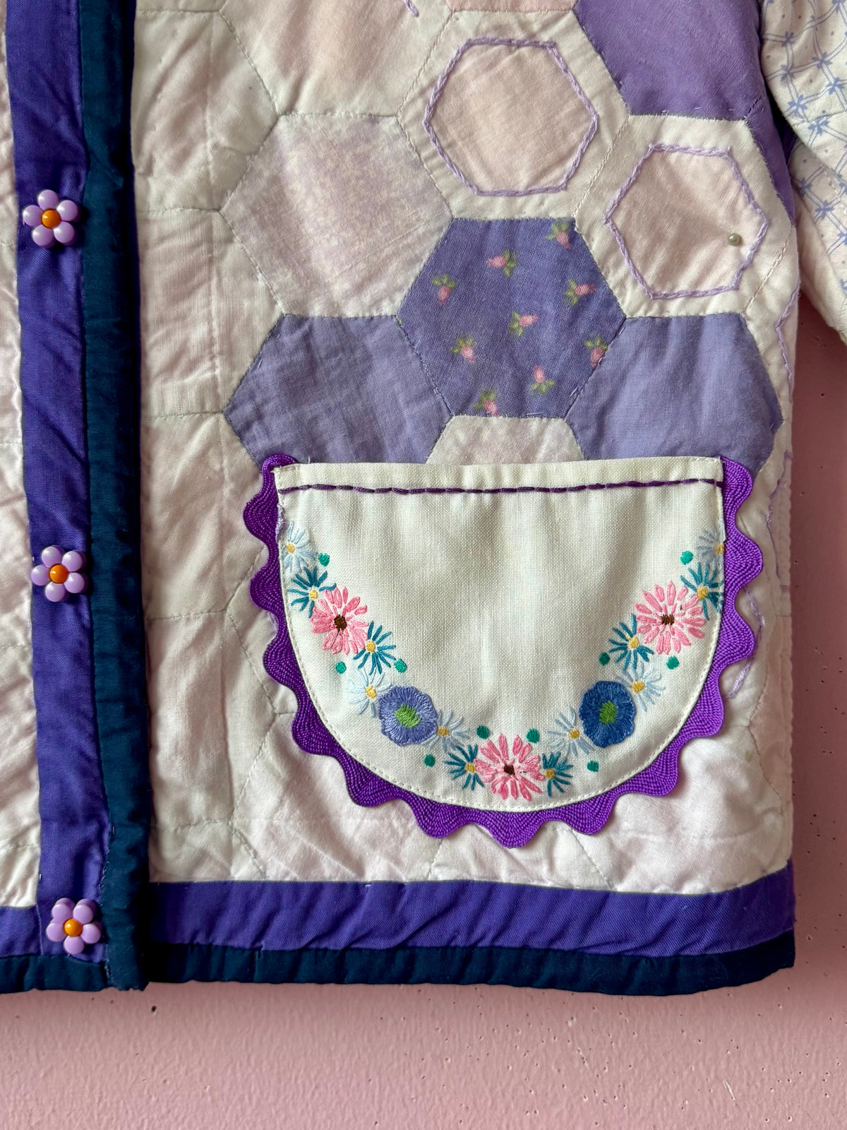 Lilac patchwork jacket