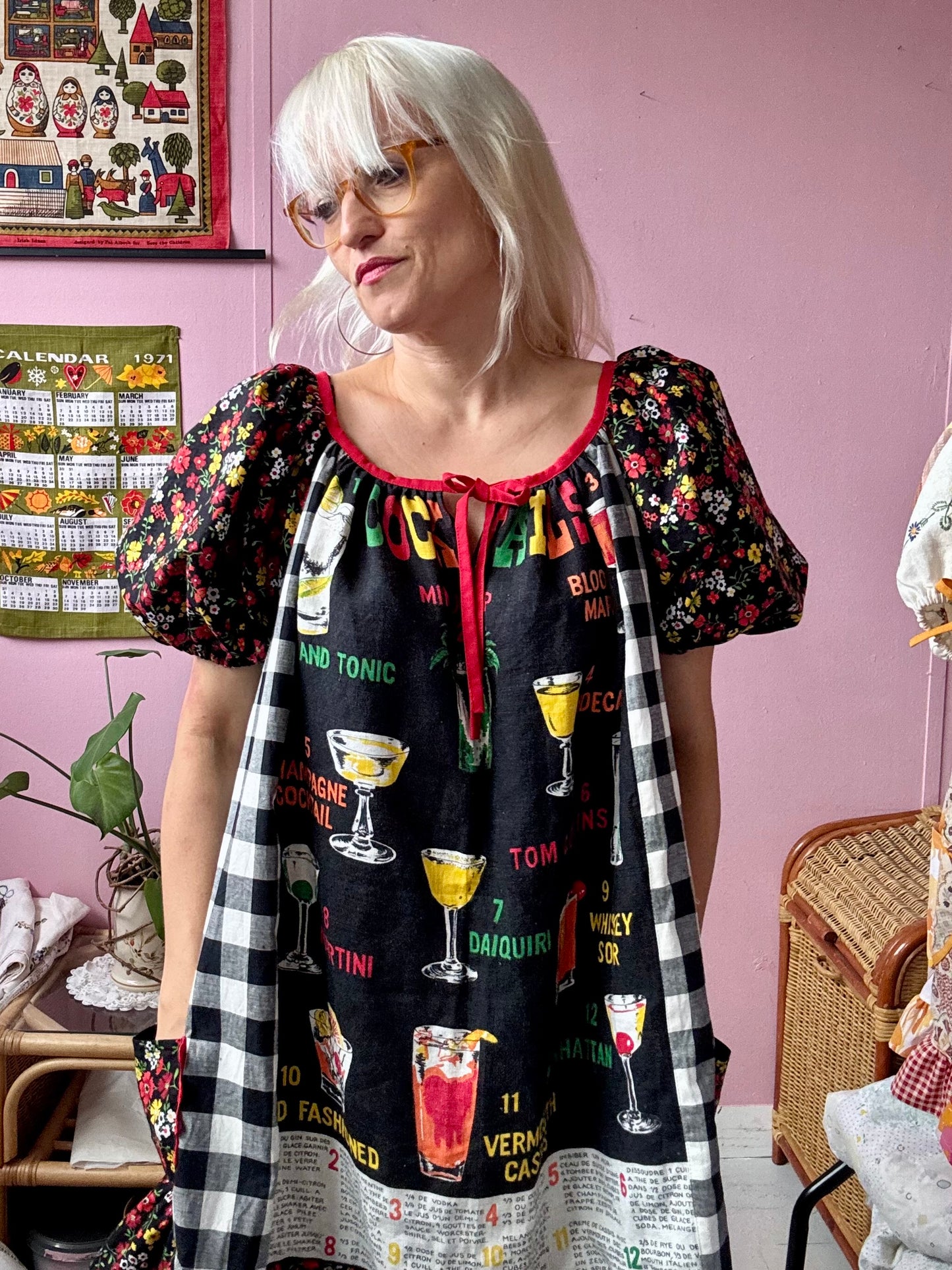 Cocktails teatowel dress