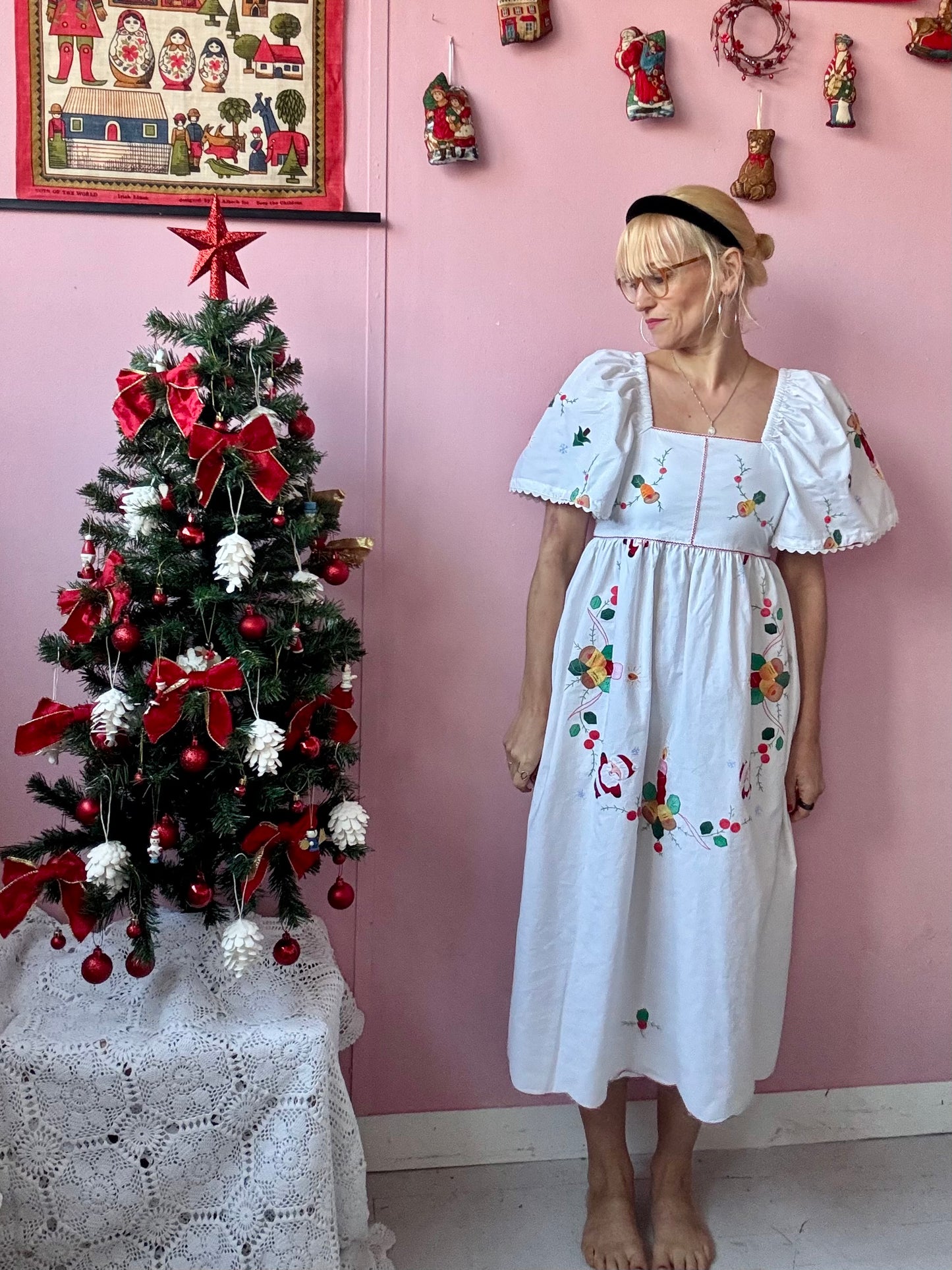 Christmas midi dress