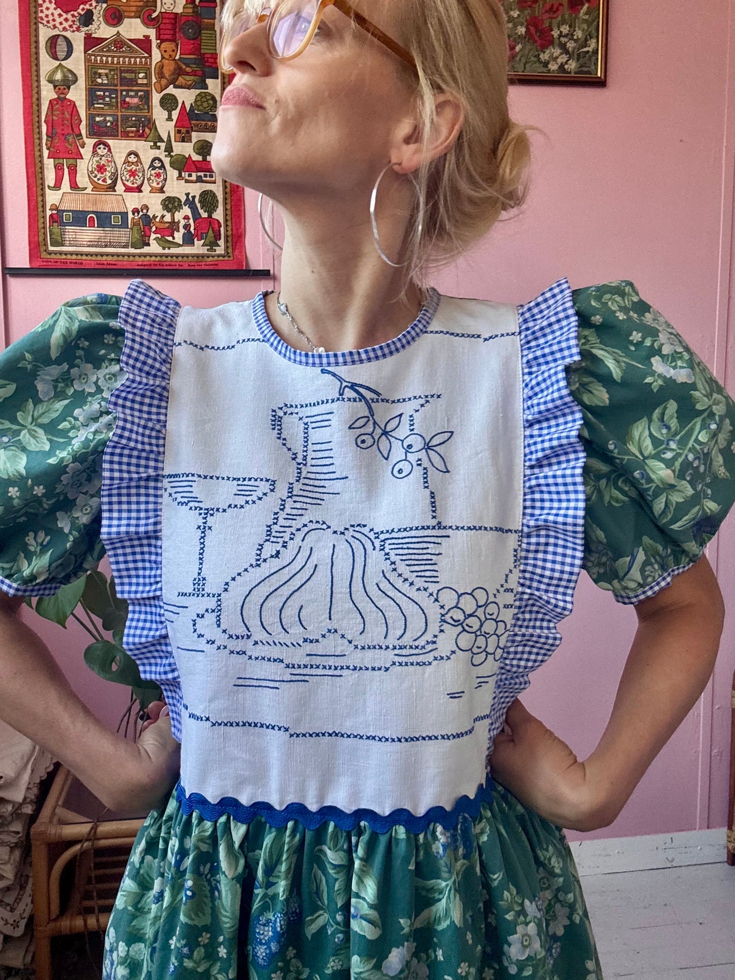 Laura Ashley vintage print dress