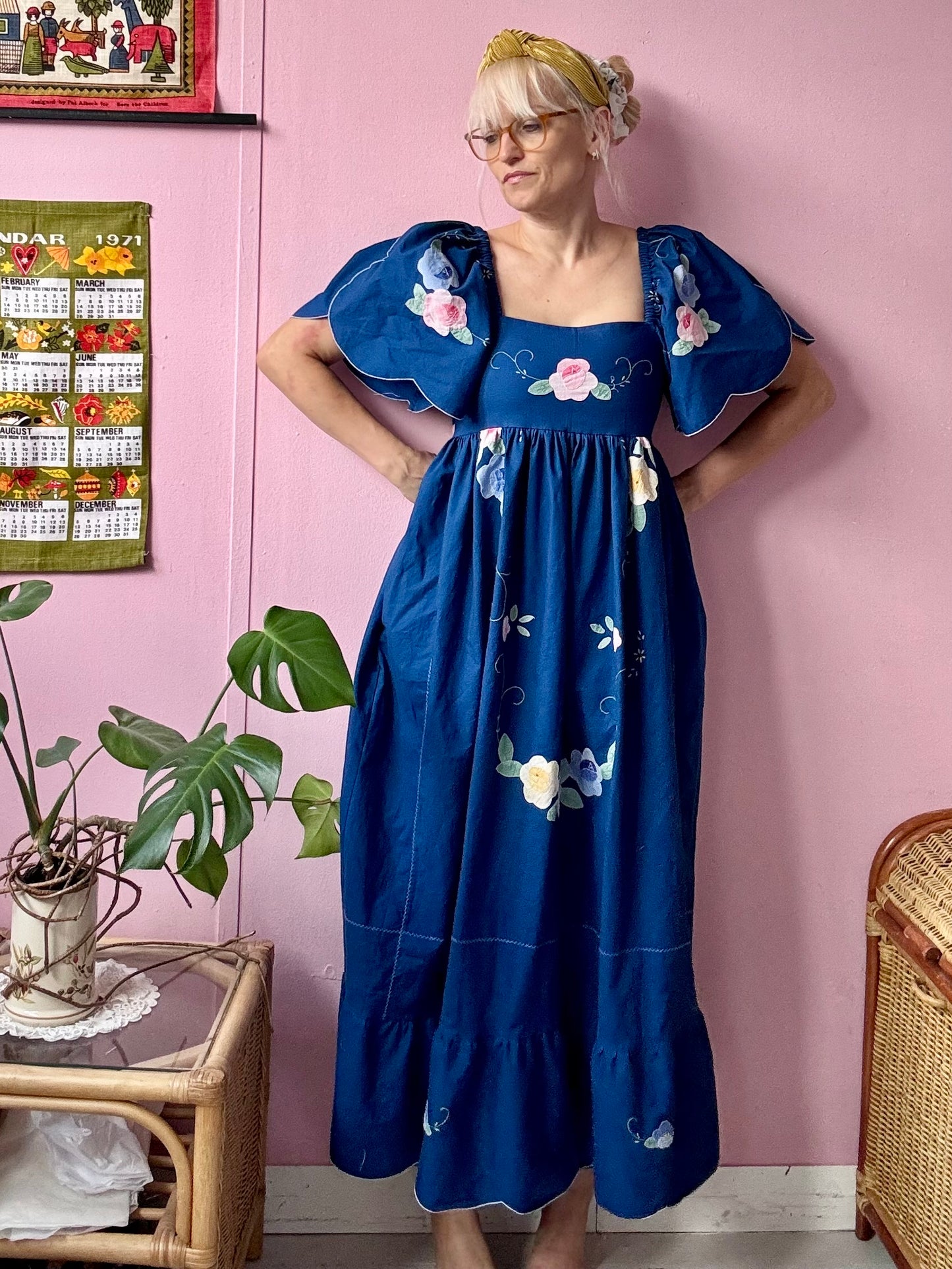 Blue maxi dress