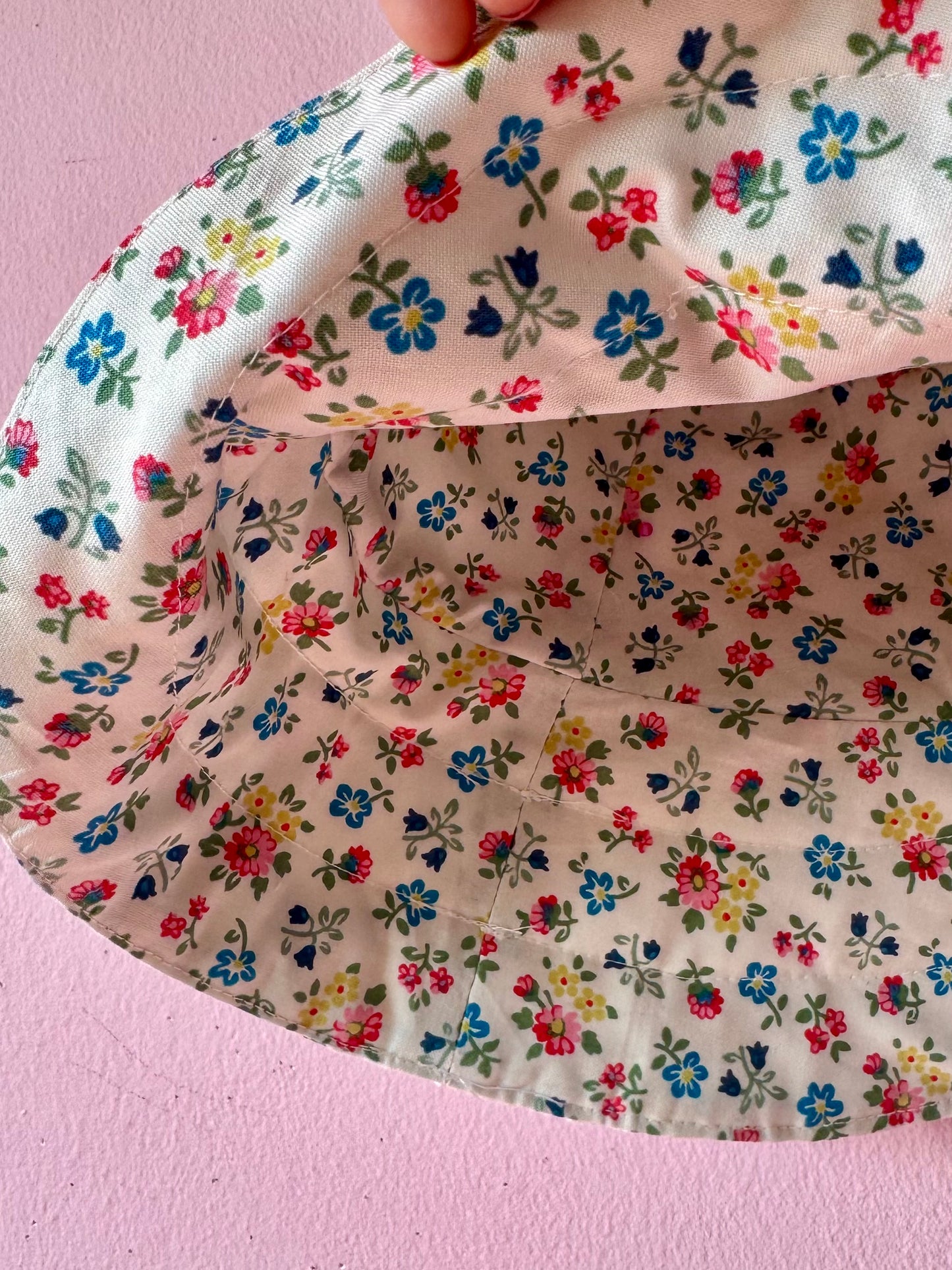 Vintage patchwork bucket hat
