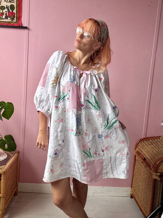 Pink patchwork dress