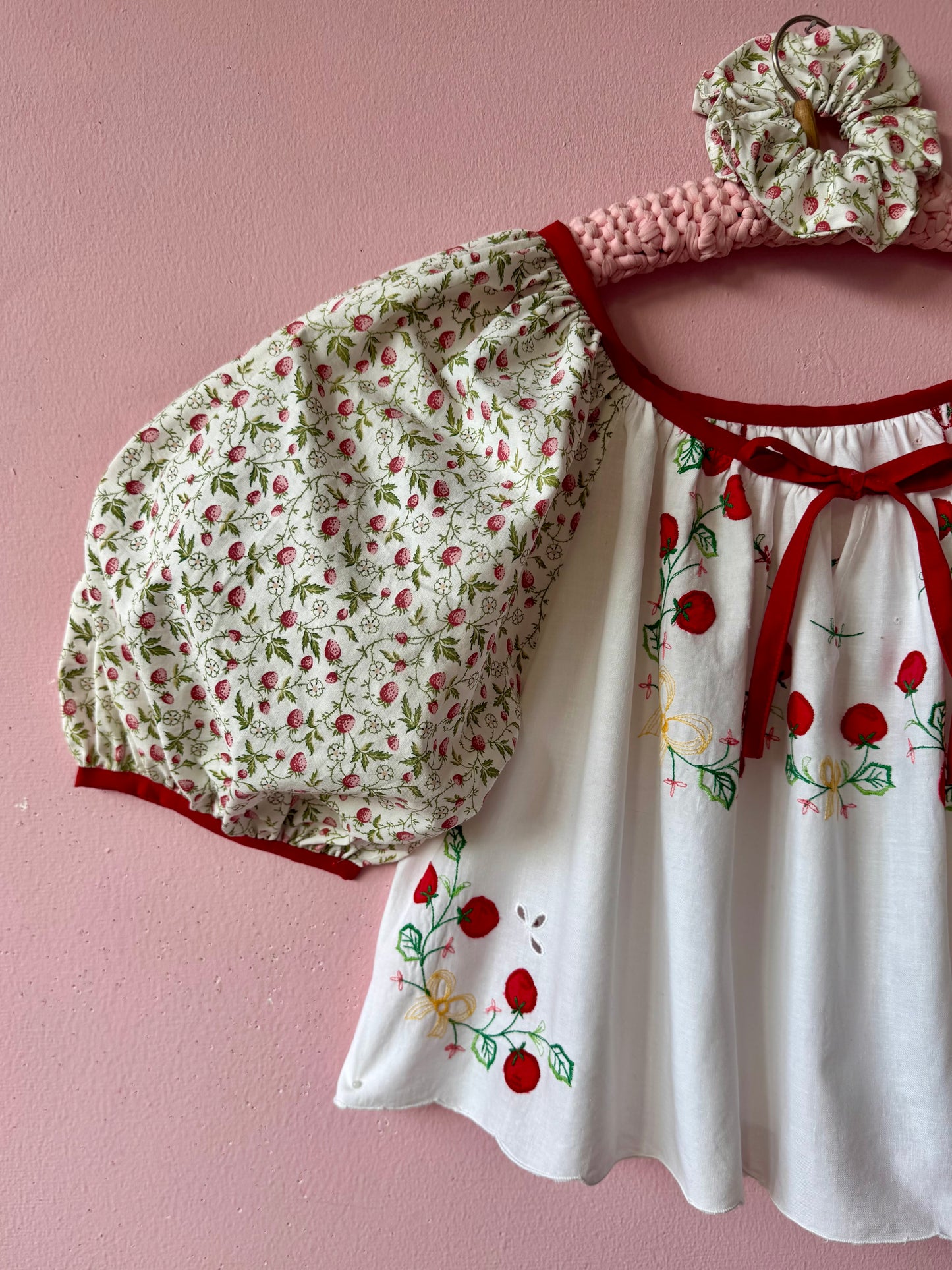 Apple and strawberry blouse