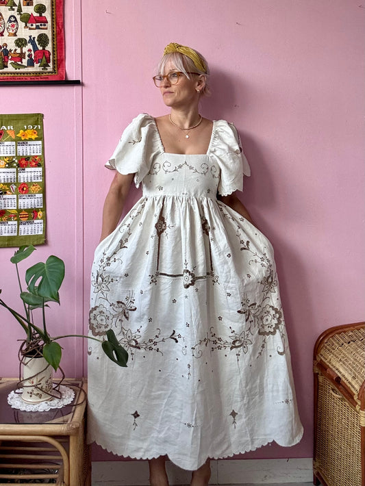Ivory Madeira maxi dress