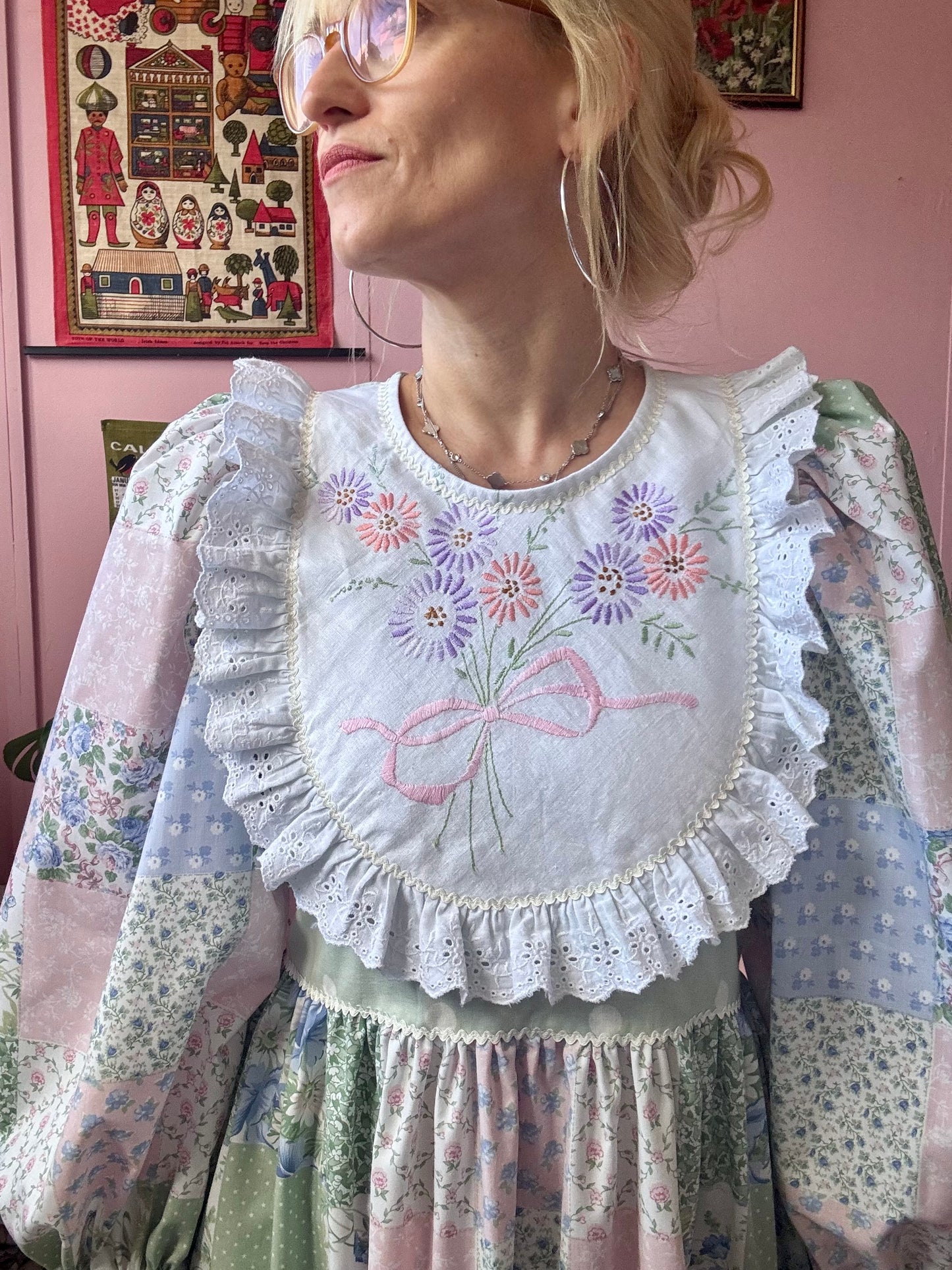 Maxi dress with long sleeves