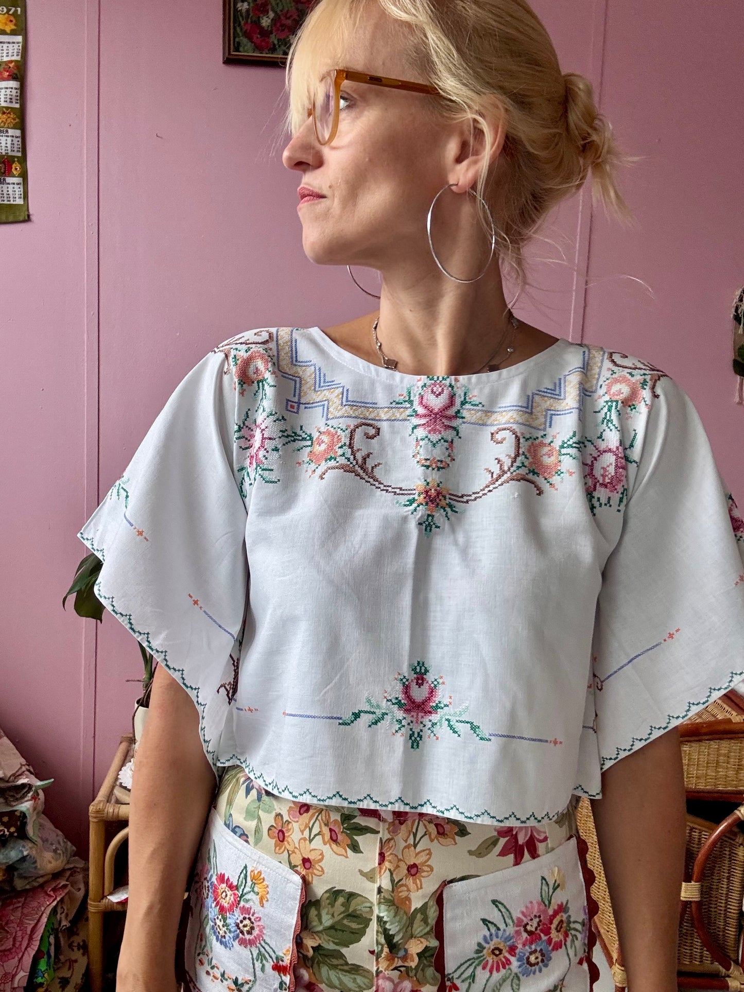 Cross stitching basic top
