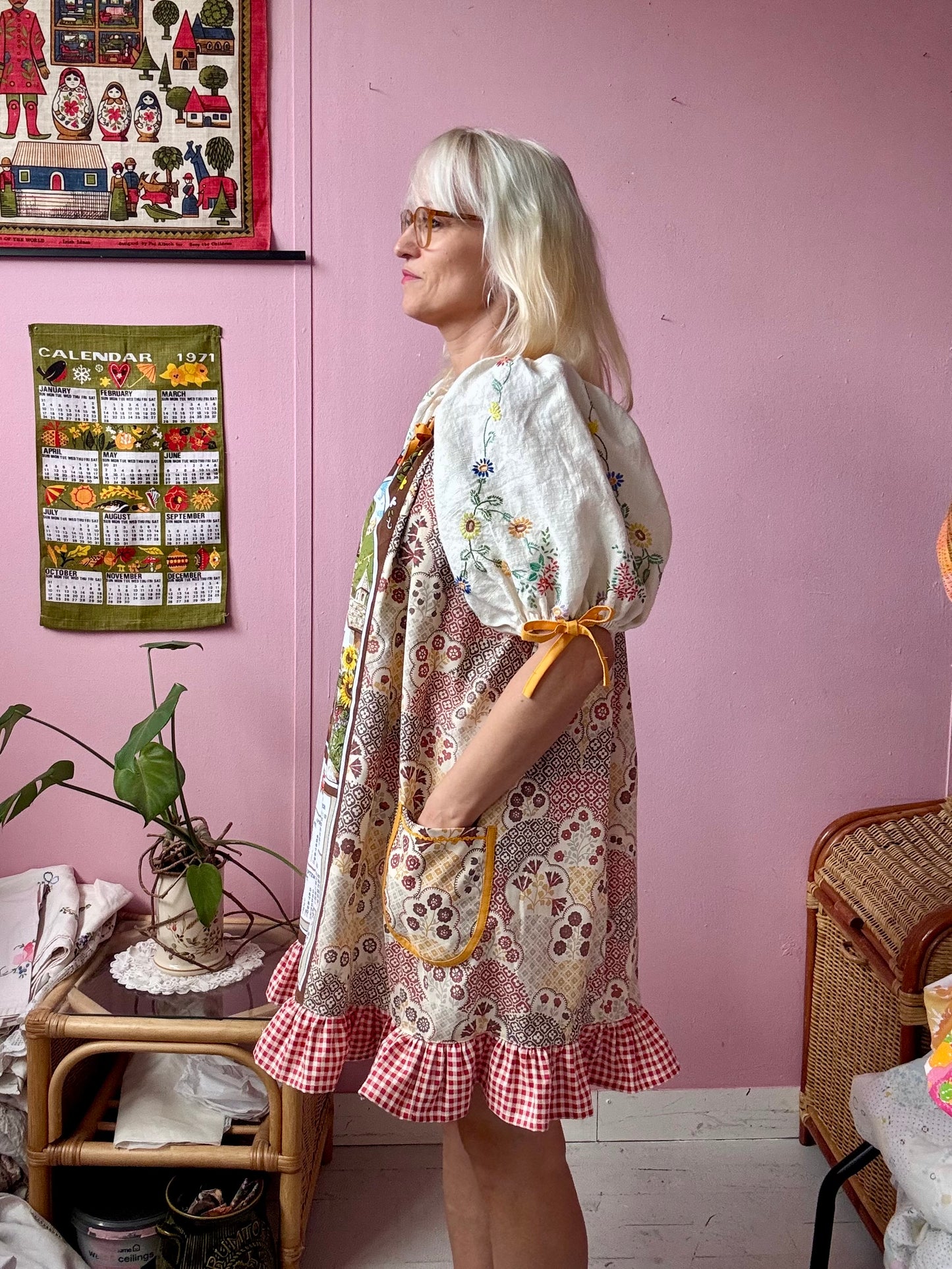 1983 teatowel dress
