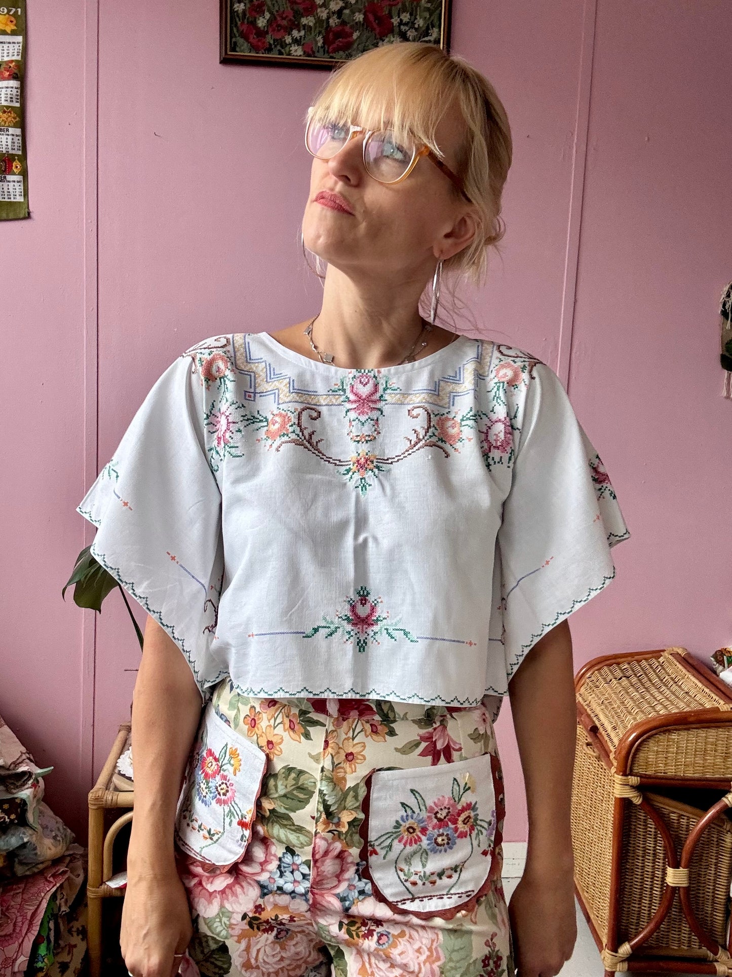 Cross stitching basic top