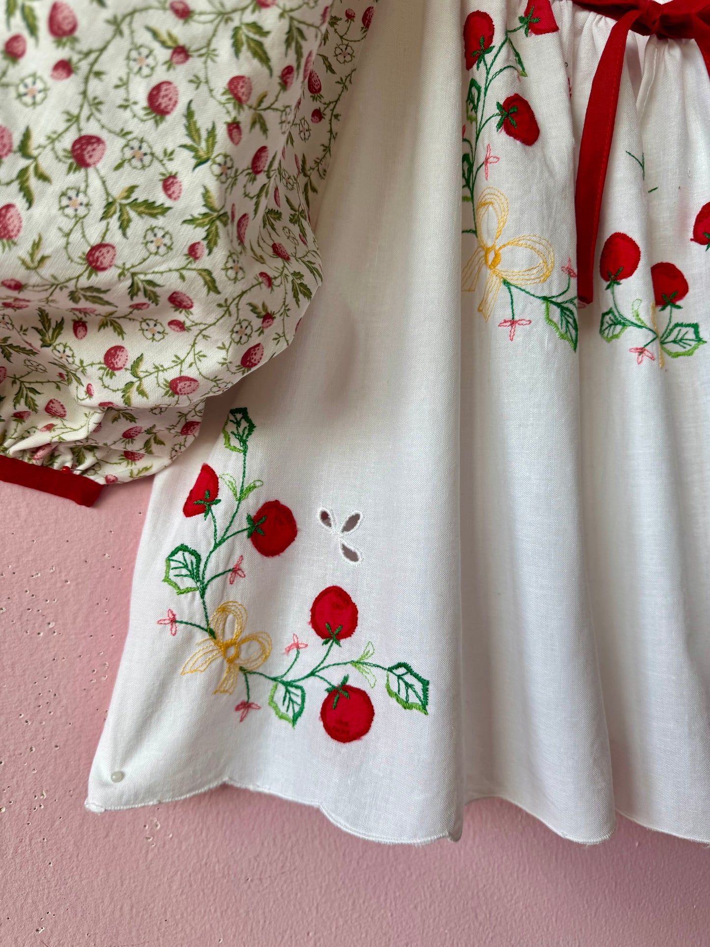 Apple and strawberry blouse