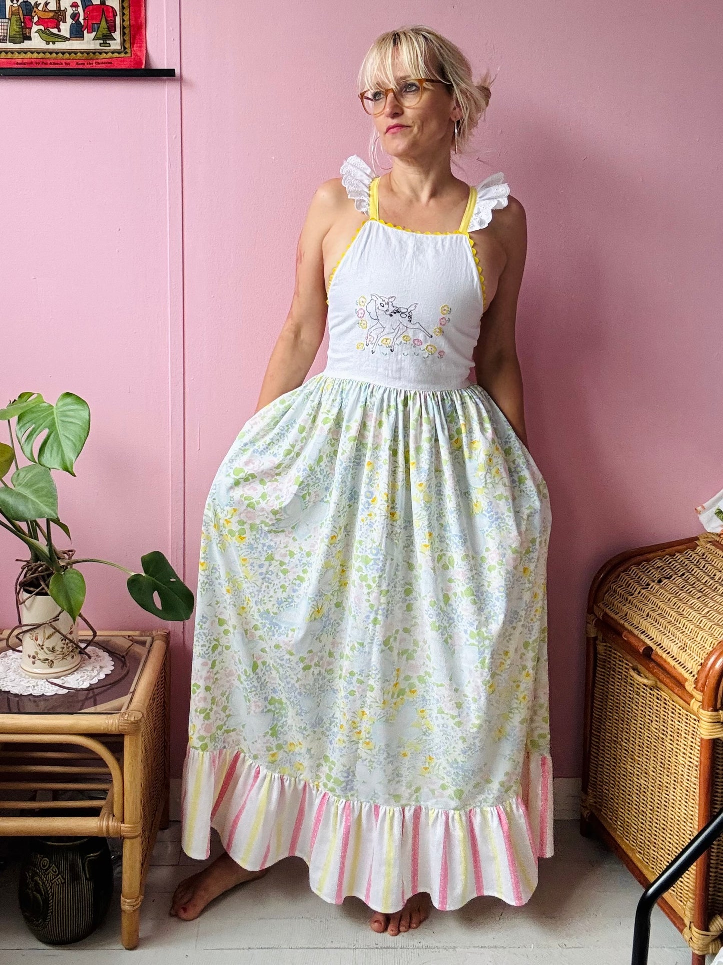 Bambi maxi dress with back ties