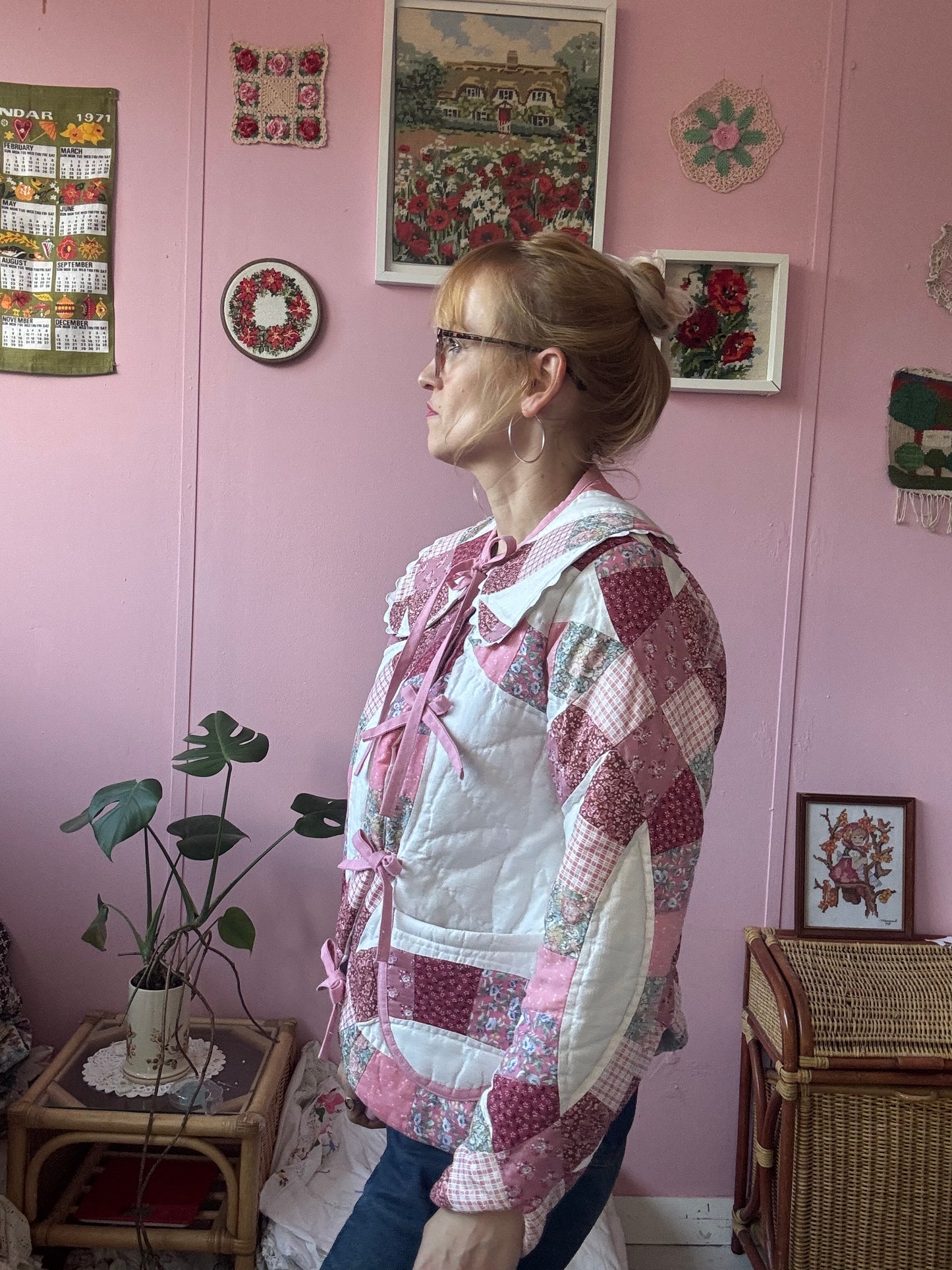 Pink patchwork jacket